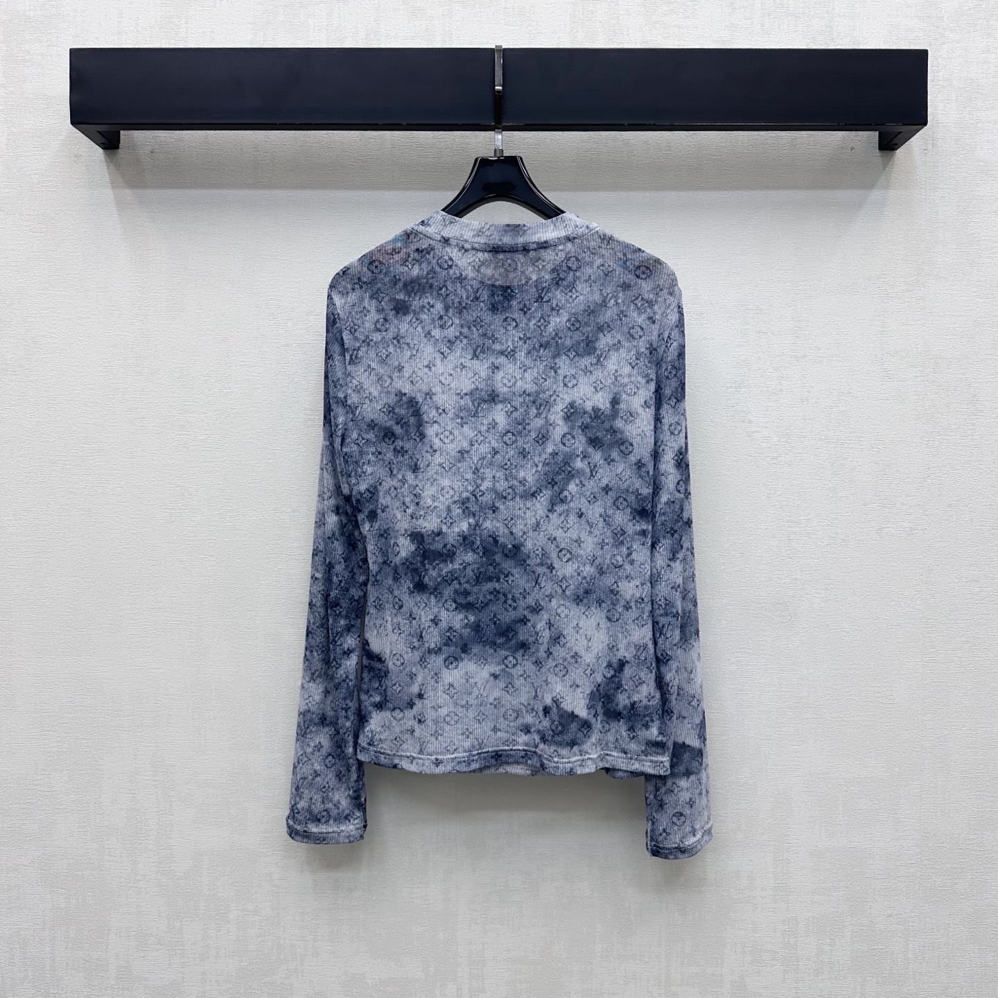 louis vuitton tie dye mesh long sleeved top