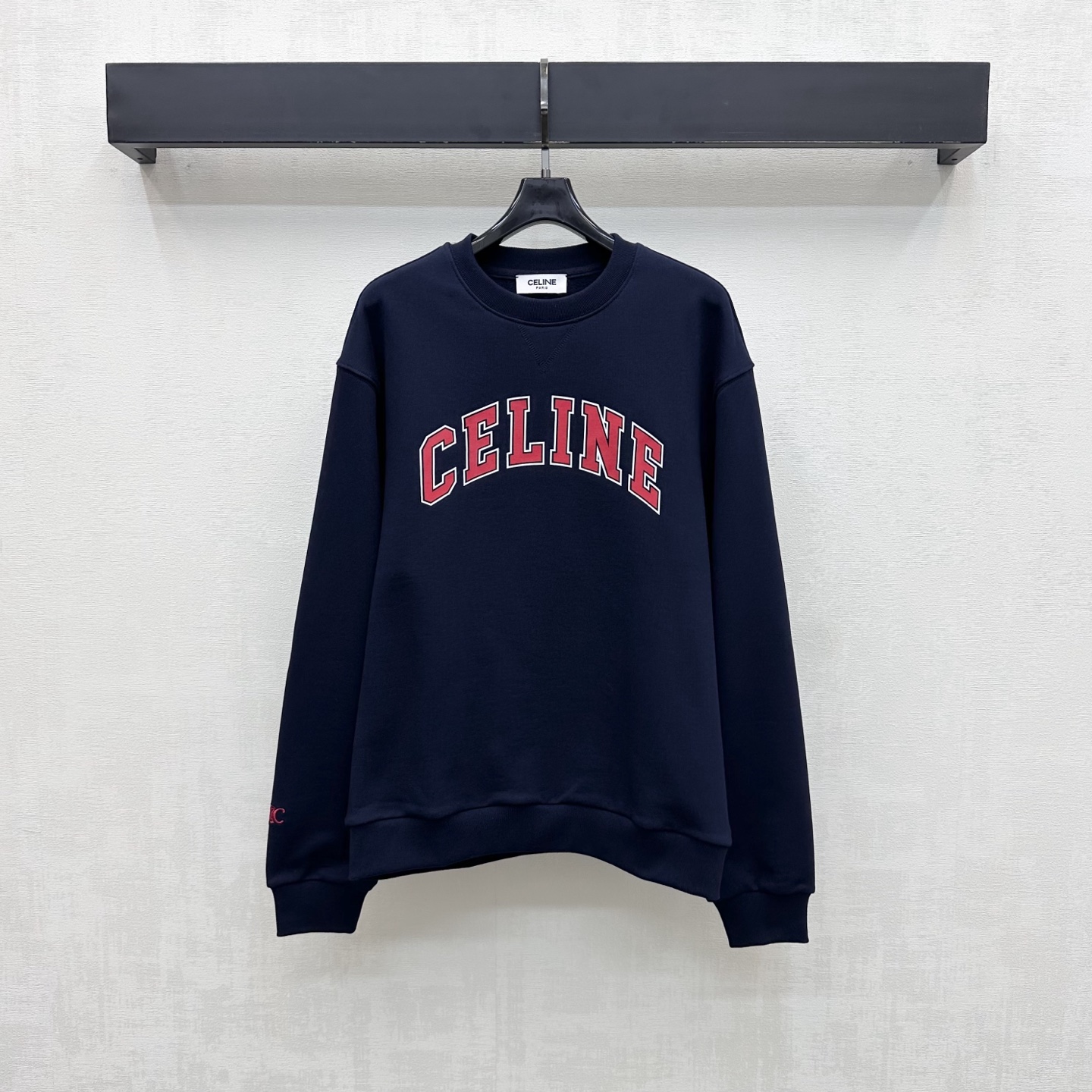 Celine Navy Logo Sweatshirt