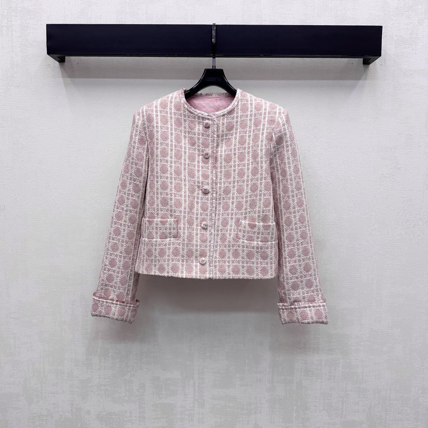 Dior Pink Monogram Button Jacket