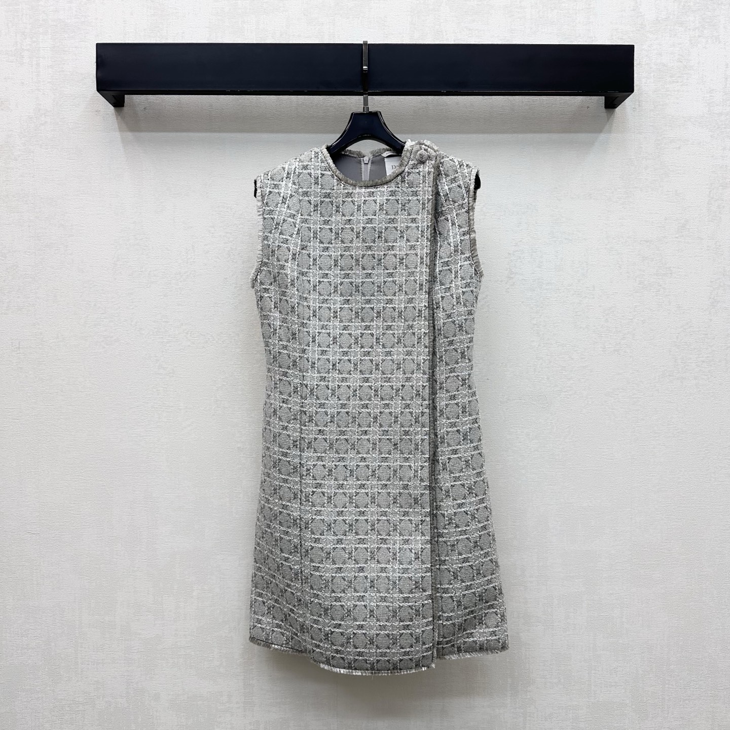 Dior Gray Monogram Sleeveless Dress