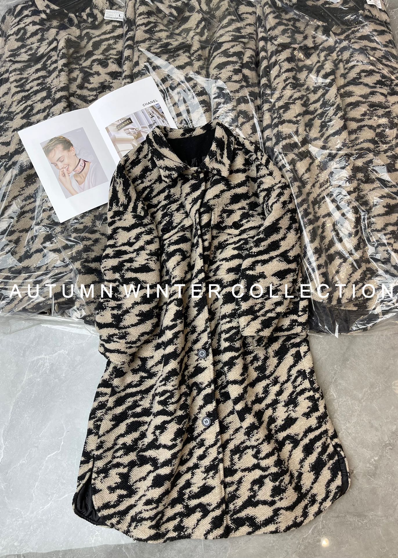 P897 High-quality women’s outfit with dustproof sack Sandro’s same morning