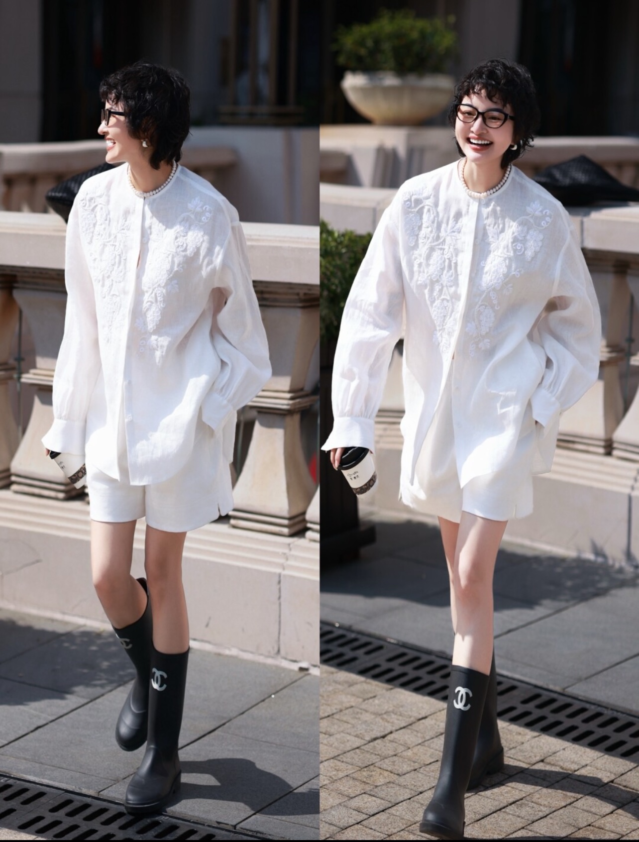 High-End Women’s Suit: Natural Paralyzing Embroidered Shorts for Summer Fashion - 图片 8