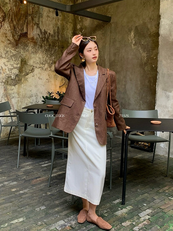 Stylish High-Quality Women’s Outfit with Modon-Simplified Cowboy Half-Dress and High Waist Effect - 图片 8