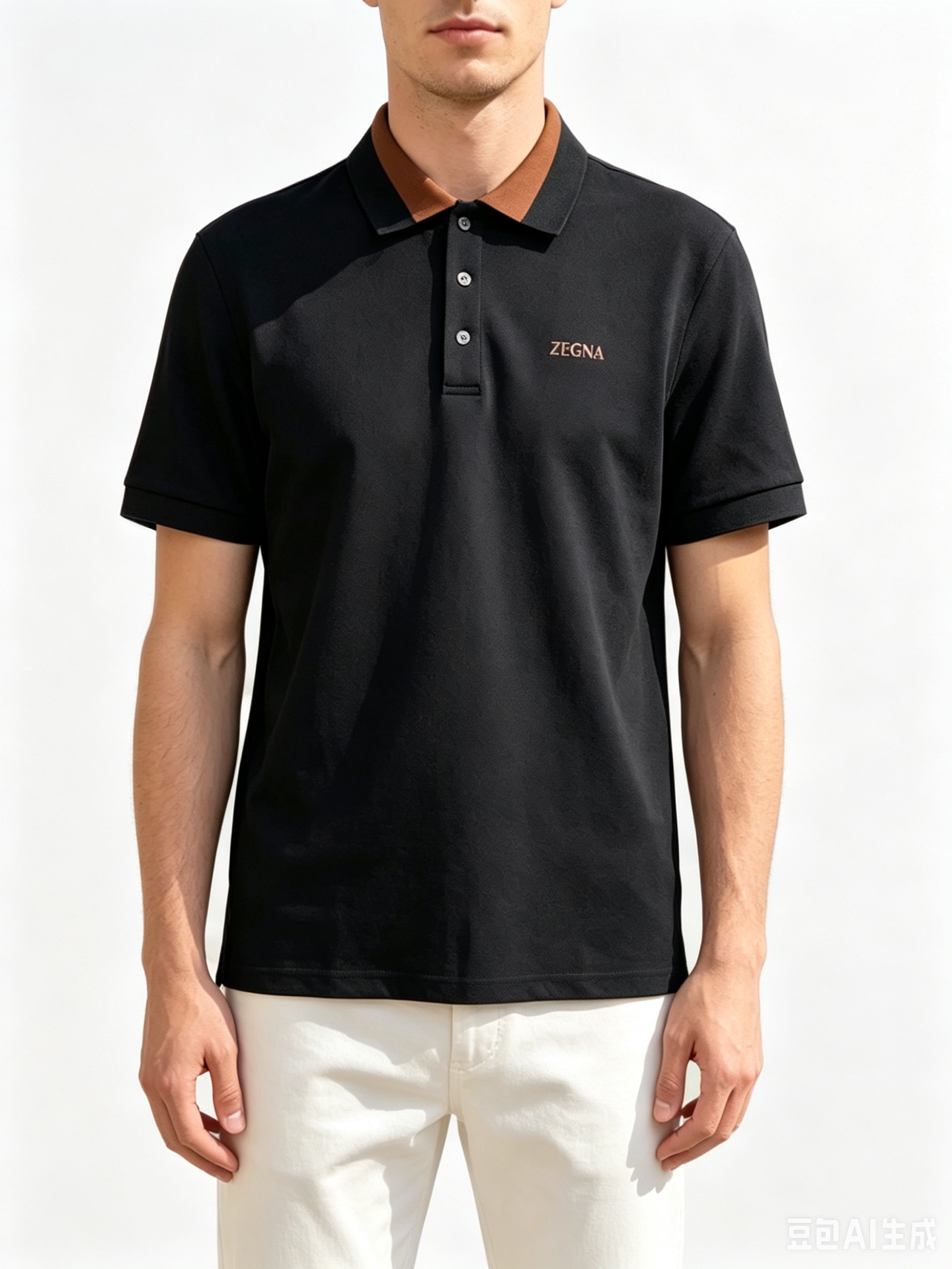 杰尼亚 2026春夏新品细纹珠地商务Polo，极简的衣身造型！顶级针织棉质混纺质地 整体的触感极为舒适，