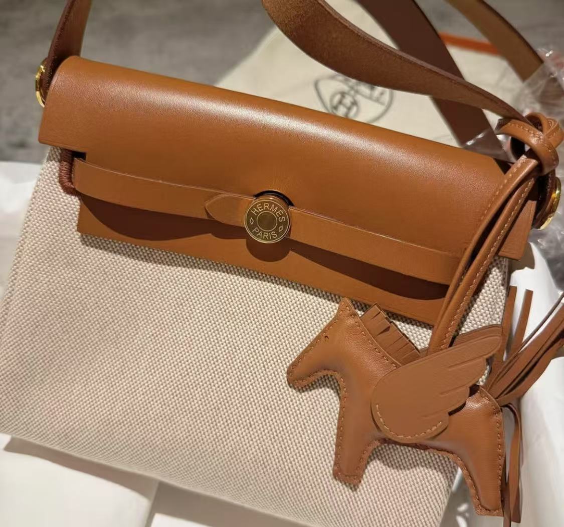 Hermès herbag mini brown hijab