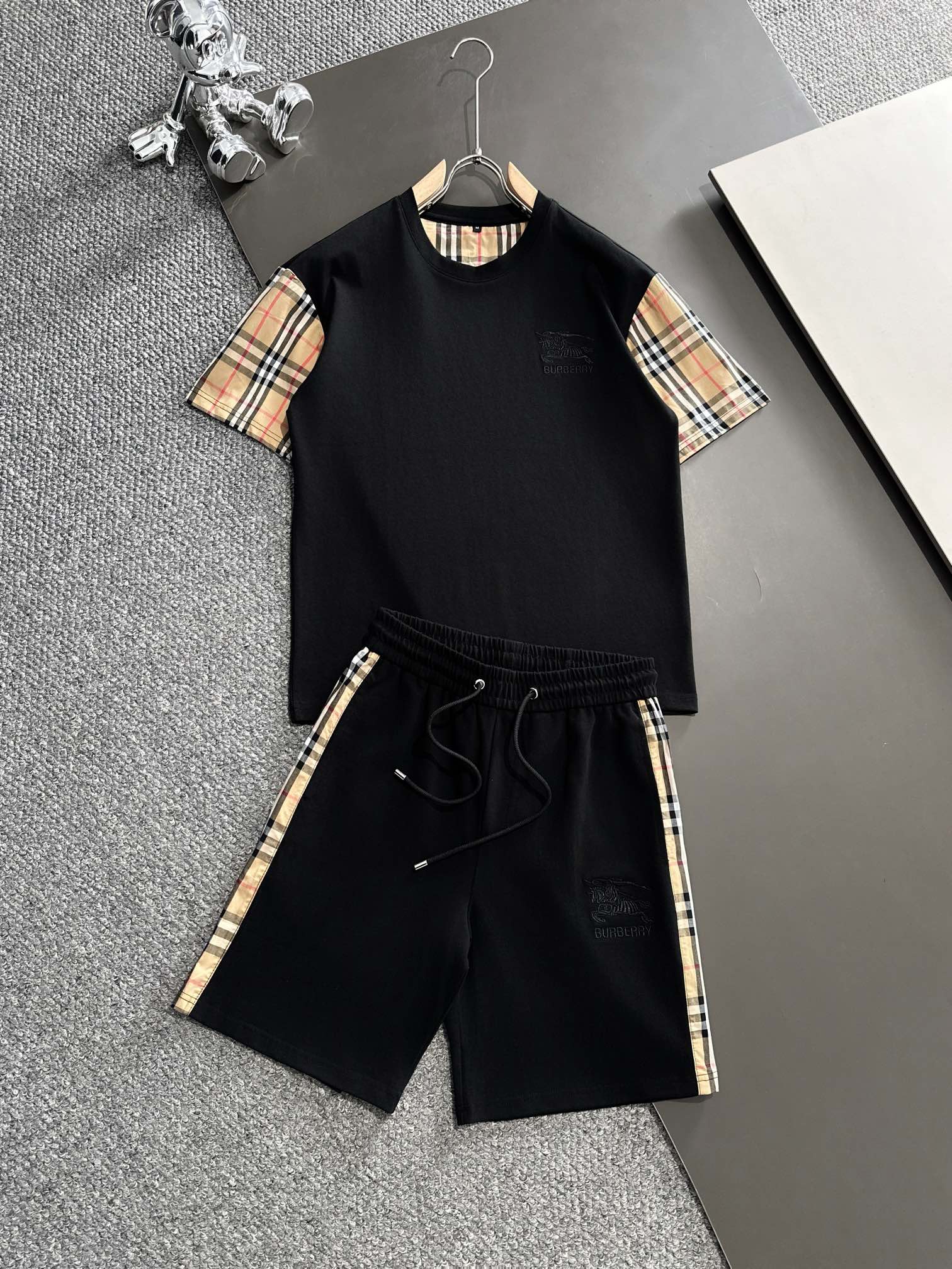 Burberry Clothing Shorts T-Shirt Two Piece Outfits & Matching Sets Cotton Fashion Short Sleeve