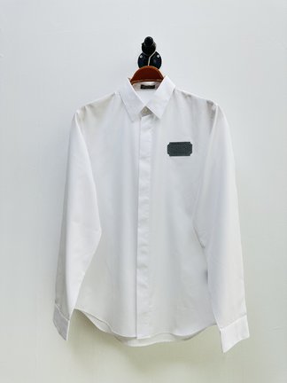 Dior Clothing Shirts & Blouses Black White Embroidery Cotton Poplin Fabric Casual