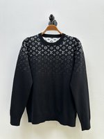 Louis Vuitton Clothing Knit Sweater Online Store
 Black Grey Unisex Cotton Knitting Casual
