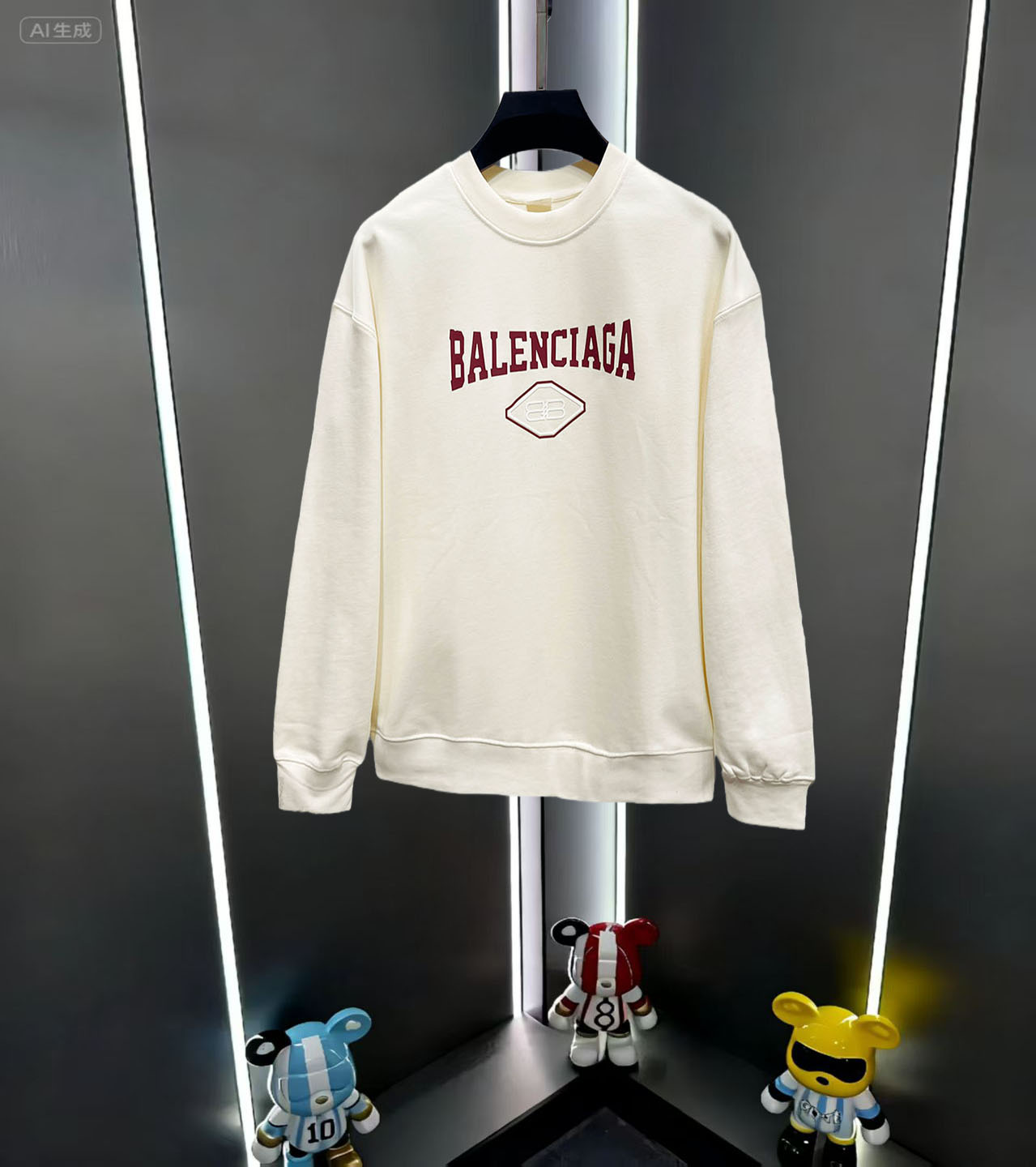 חולצת Balenciaga נוחות עדכנית בסגנון מבוגר לנוחות ונוחות