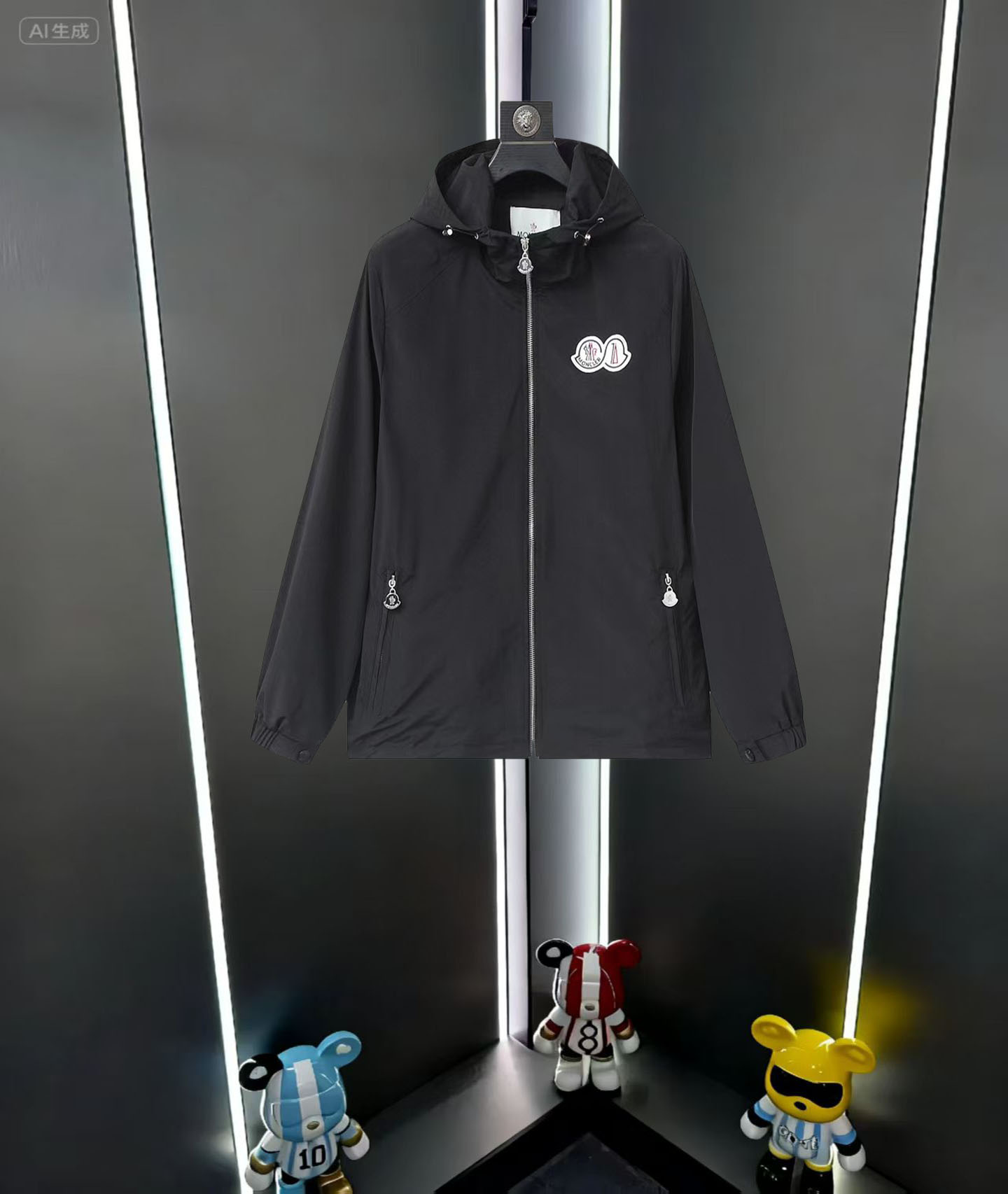 מעילת מונלר סטילית לגברים עדכנית לסידות אופנת וחמה