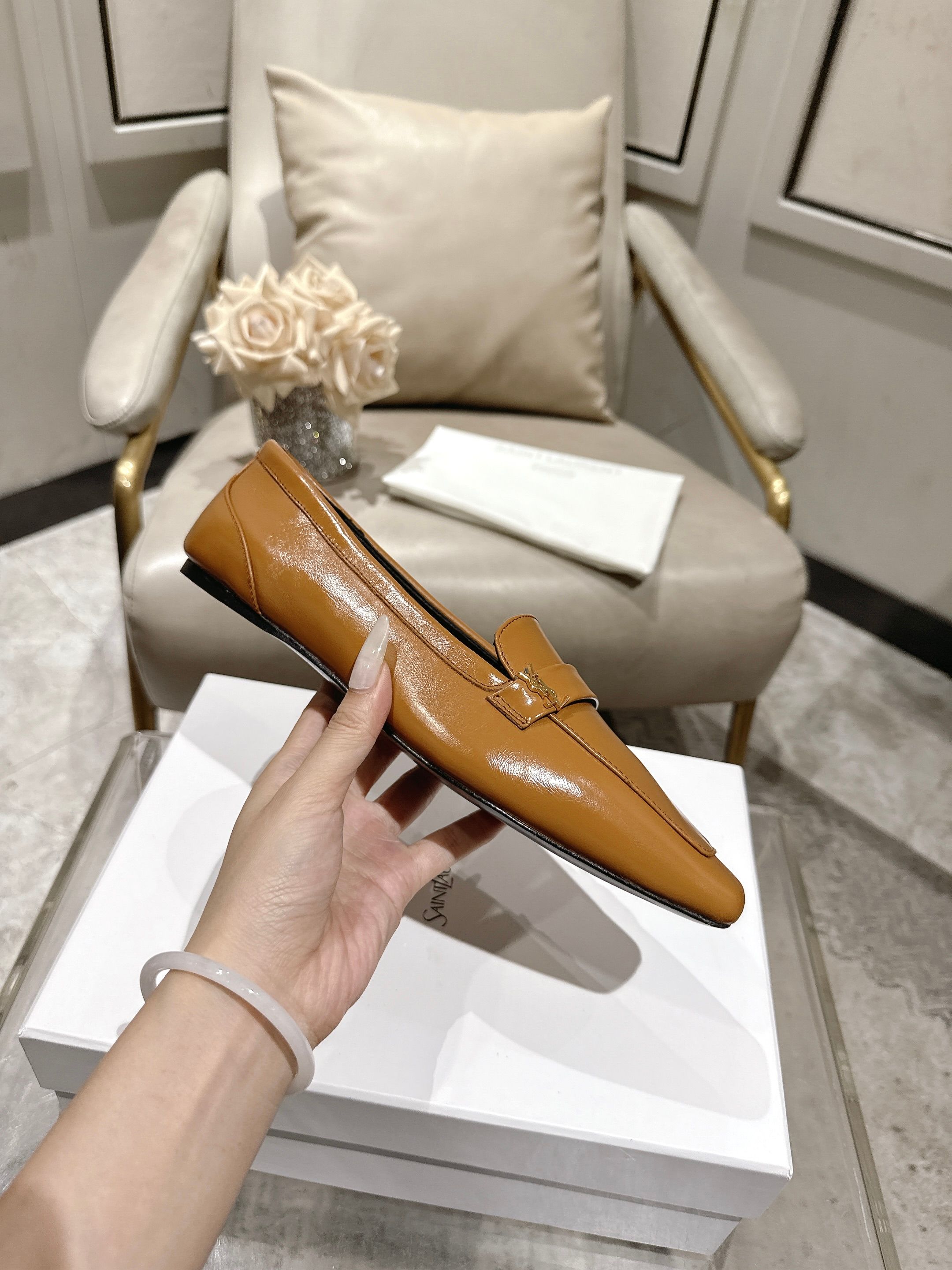 圣罗兰 Saint Laurent 经典高奢皮鞋鞋履高跟鞋 #607827D3 5