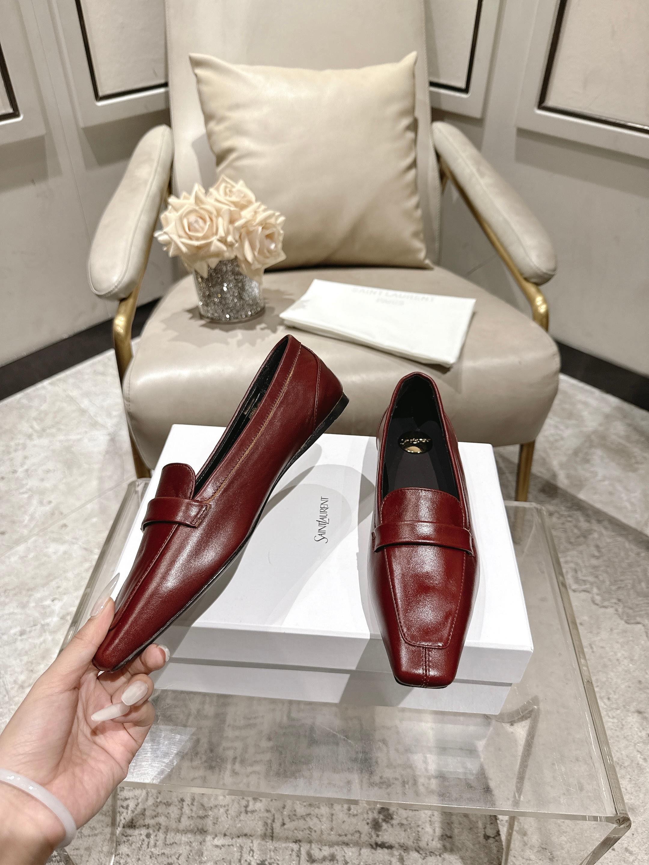 圣罗兰 Saint Laurent 经典高奢皮鞋鞋履高跟鞋 #DBBB8D0C 3