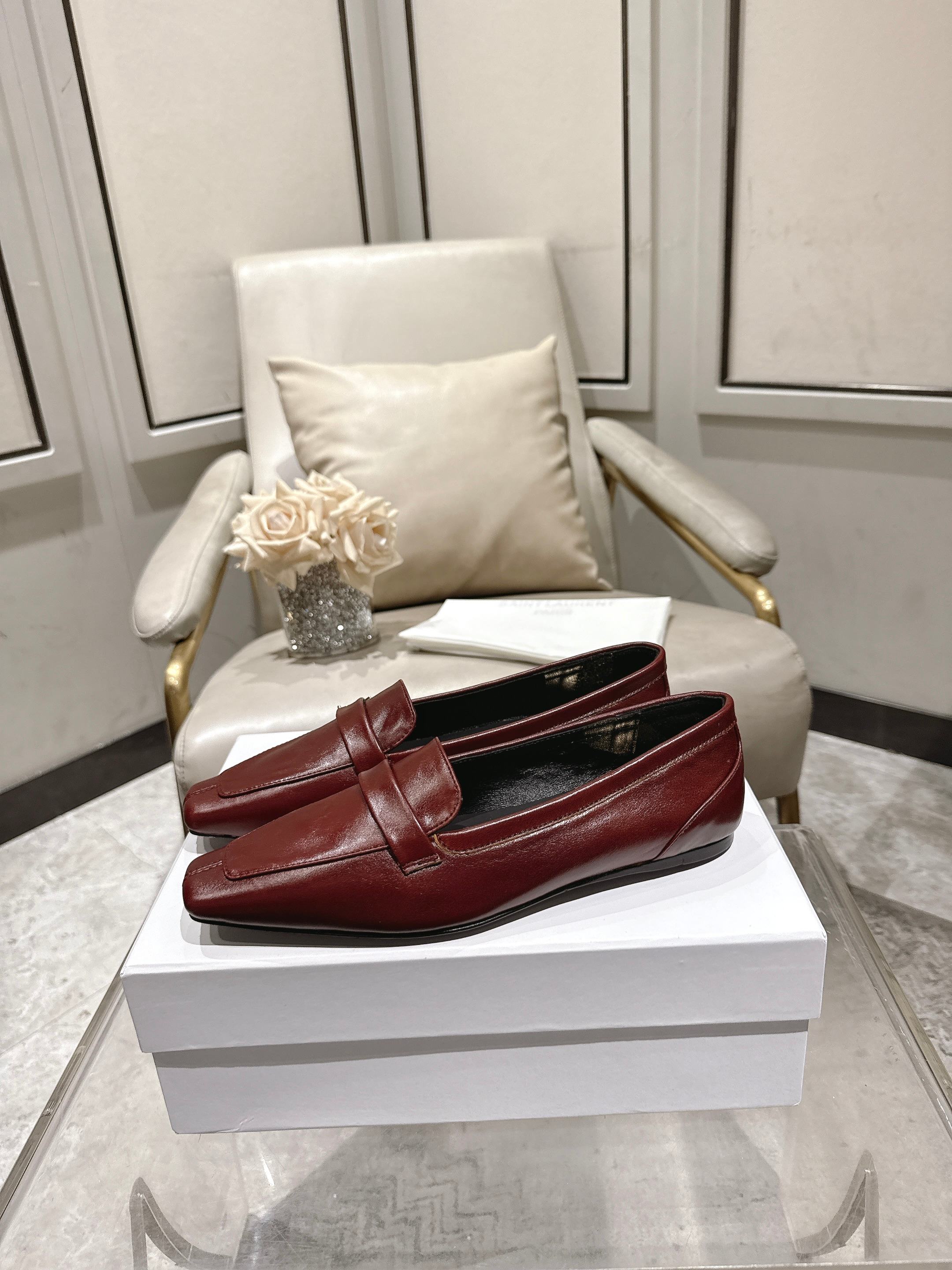 圣罗兰 Saint Laurent 经典高奢皮鞋鞋履高跟鞋 #DBBB8D0C 4