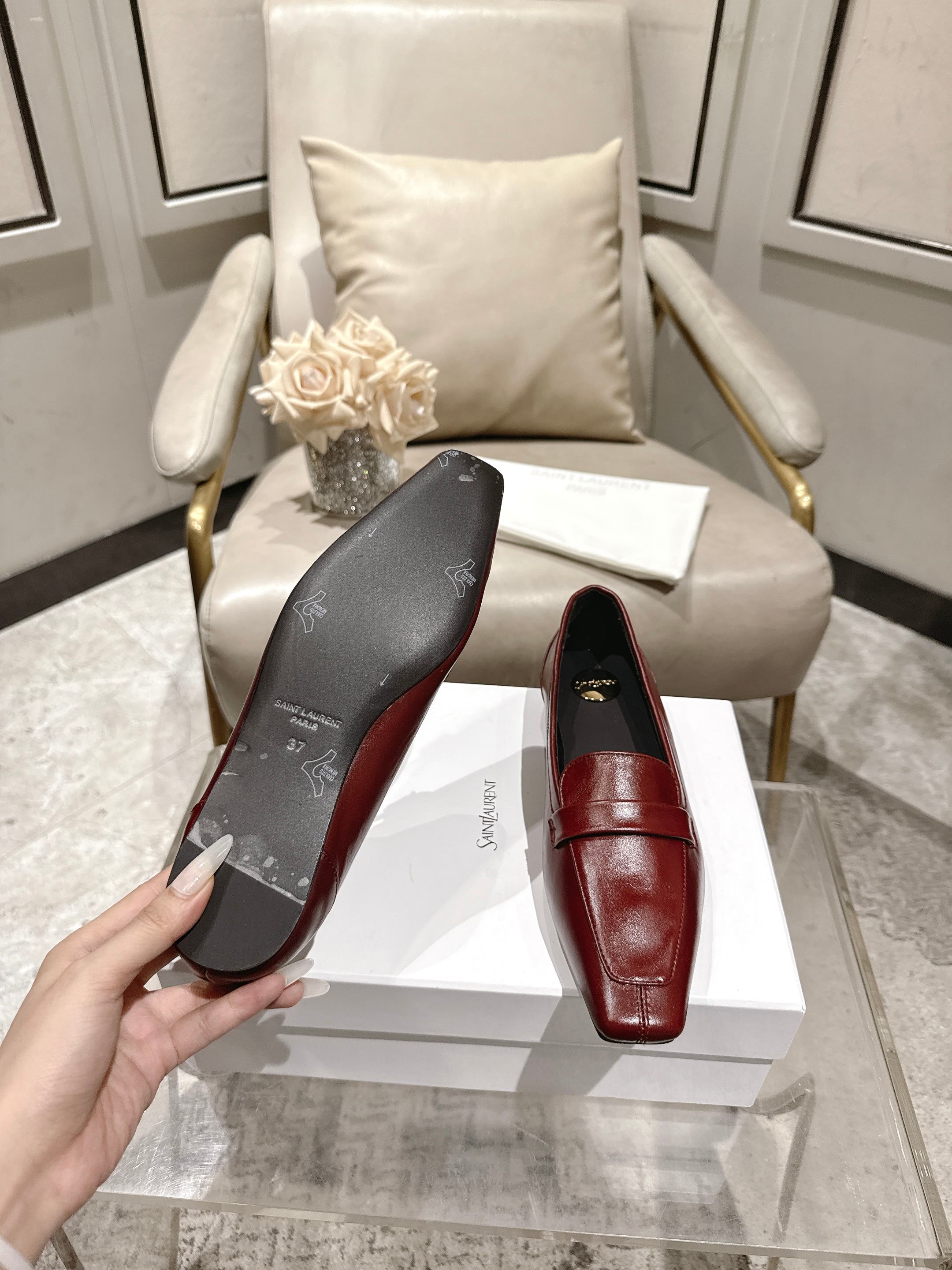 圣罗兰 Saint Laurent 经典高奢皮鞋鞋履高跟鞋 #DBBB8D0C 9