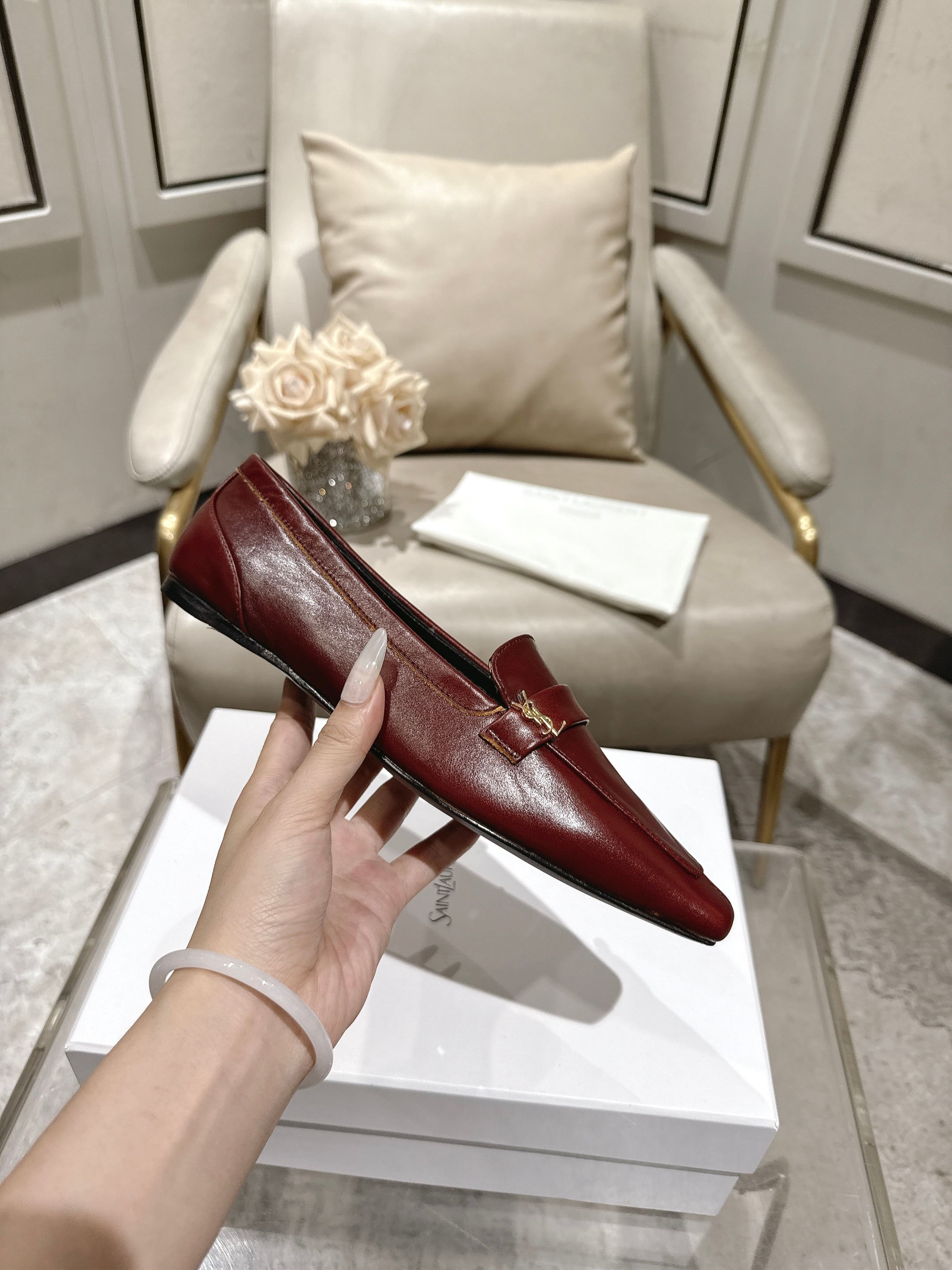 圣罗兰 Saint Laurent 经典高奢皮鞋鞋履高跟鞋 #DBBB8D0C 6