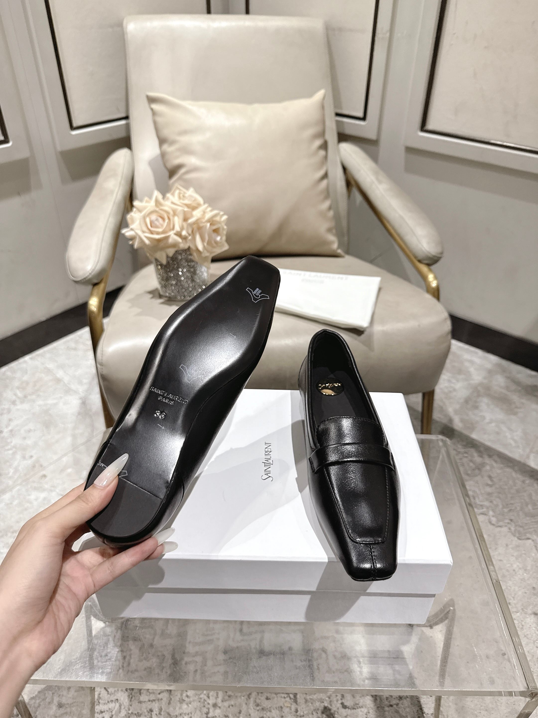圣罗兰 Saint Laurent 经典高奢皮鞋鞋履高跟鞋 #0AB3BECE 9