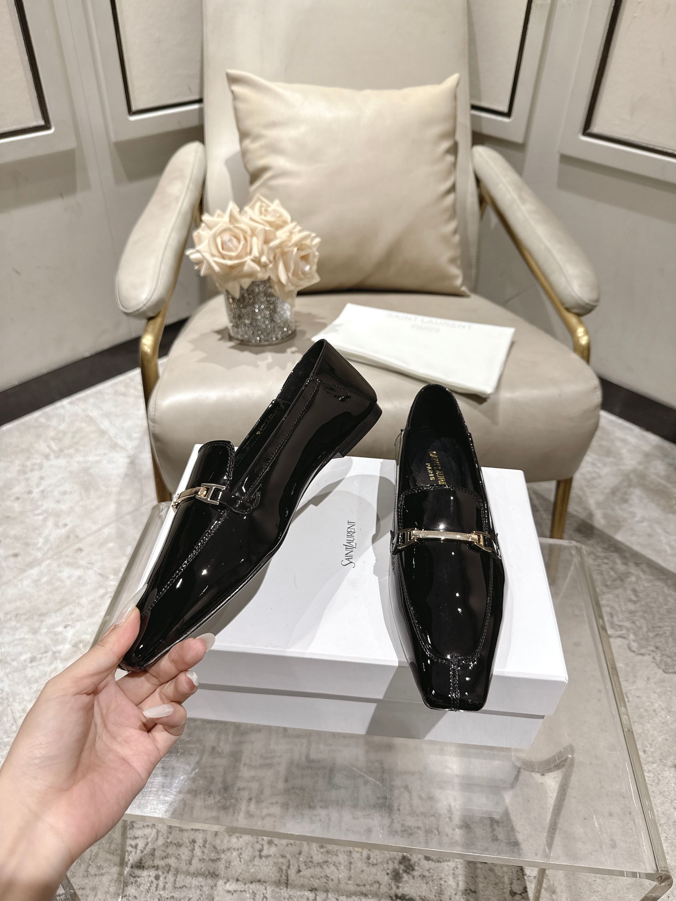 圣罗兰 Saint Laurent 经典高奢皮鞋鞋履高跟鞋 #322C5A20 3