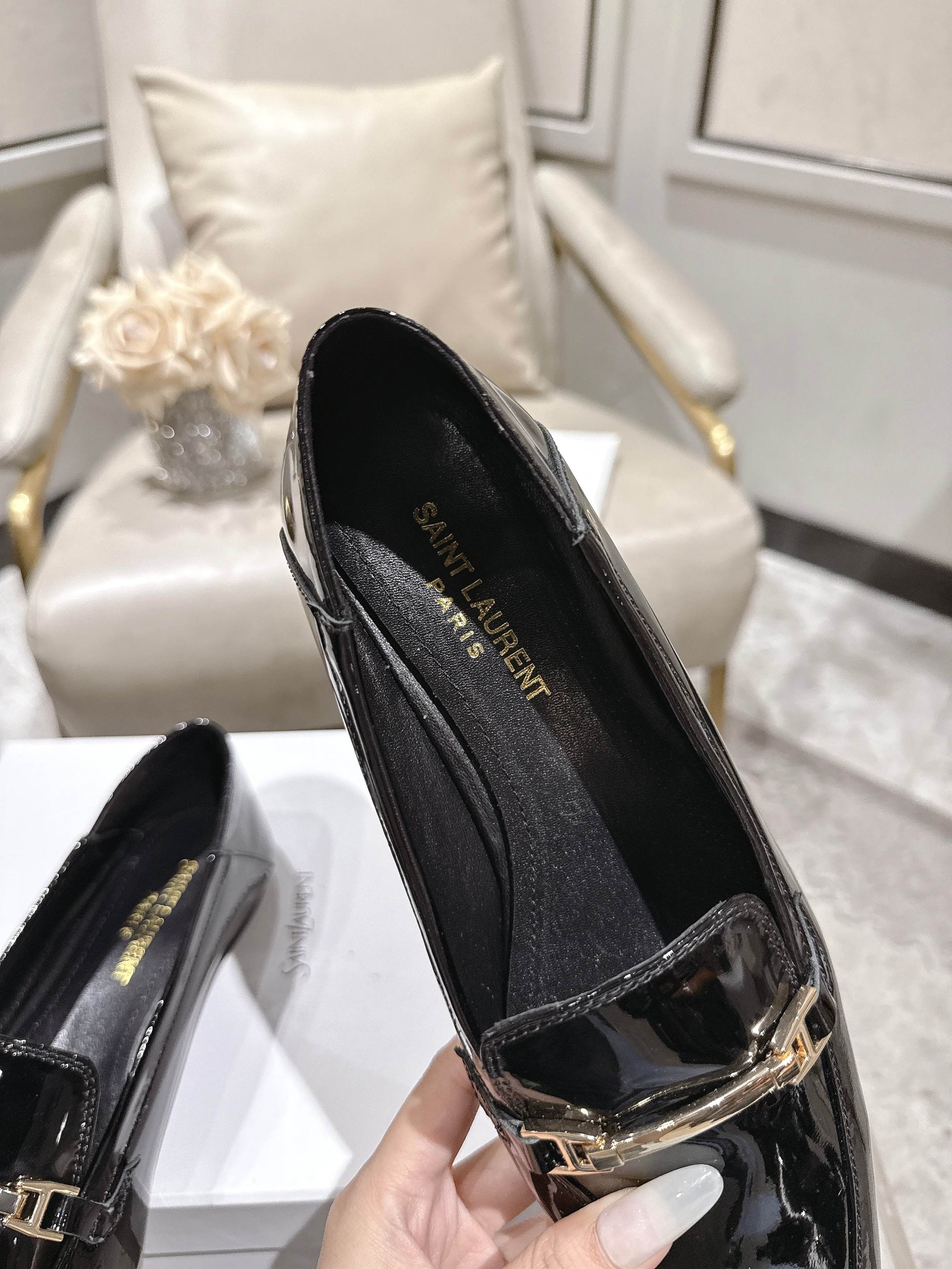 圣罗兰 Saint Laurent 经典高奢皮鞋鞋履高跟鞋 #322C5A20 7