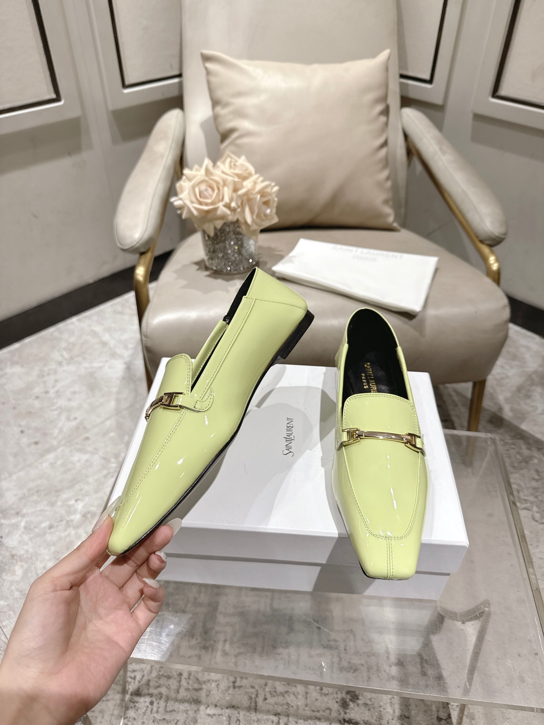 圣罗兰 Saint Laurent 经典高奢皮鞋鞋履高跟鞋 #5D40959A 3