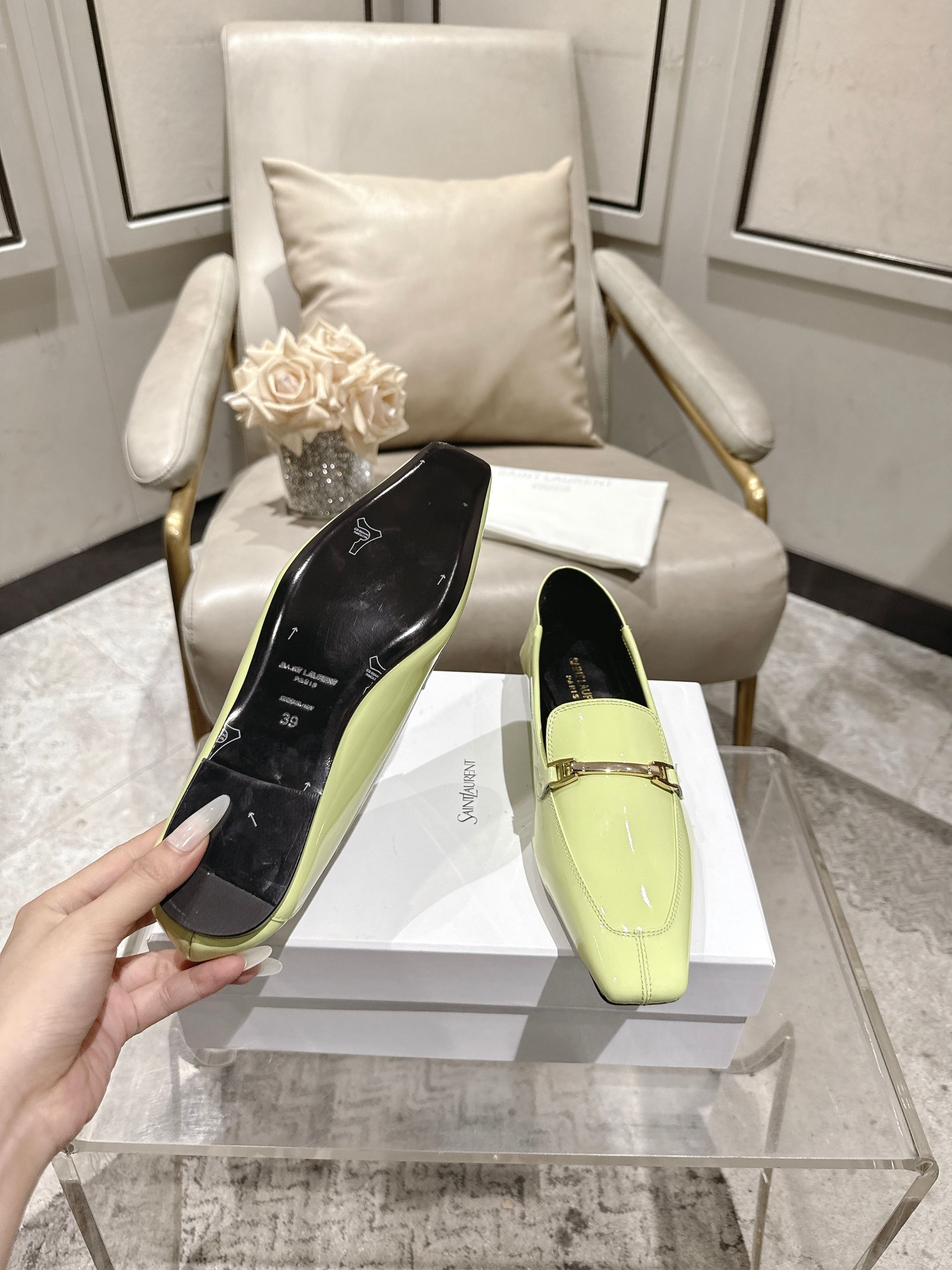 圣罗兰 Saint Laurent 经典高奢皮鞋鞋履高跟鞋 #5D40959A 9