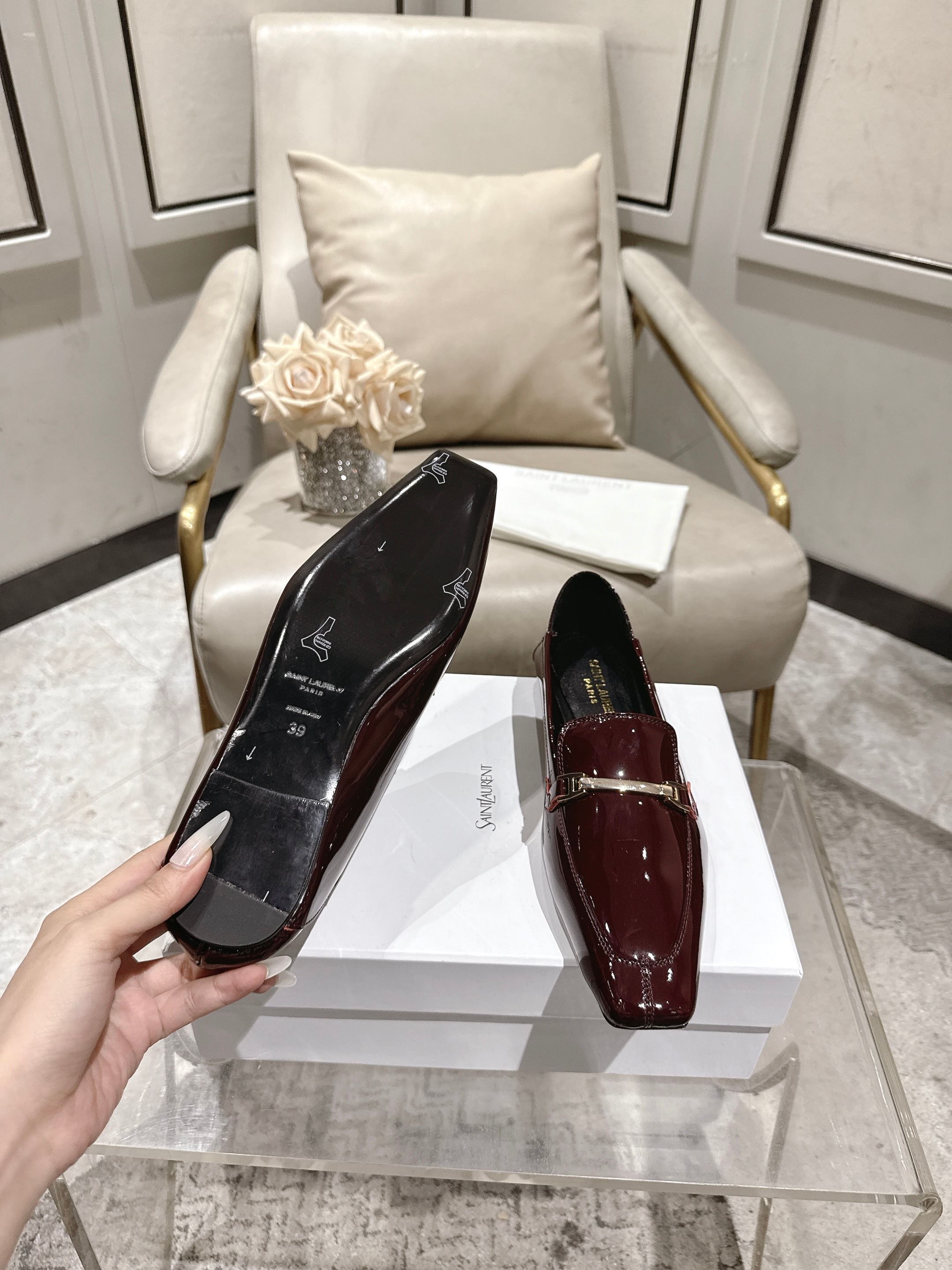 圣罗兰 Saint Laurent 经典高奢皮鞋鞋履高跟鞋 #0C252AD5 9