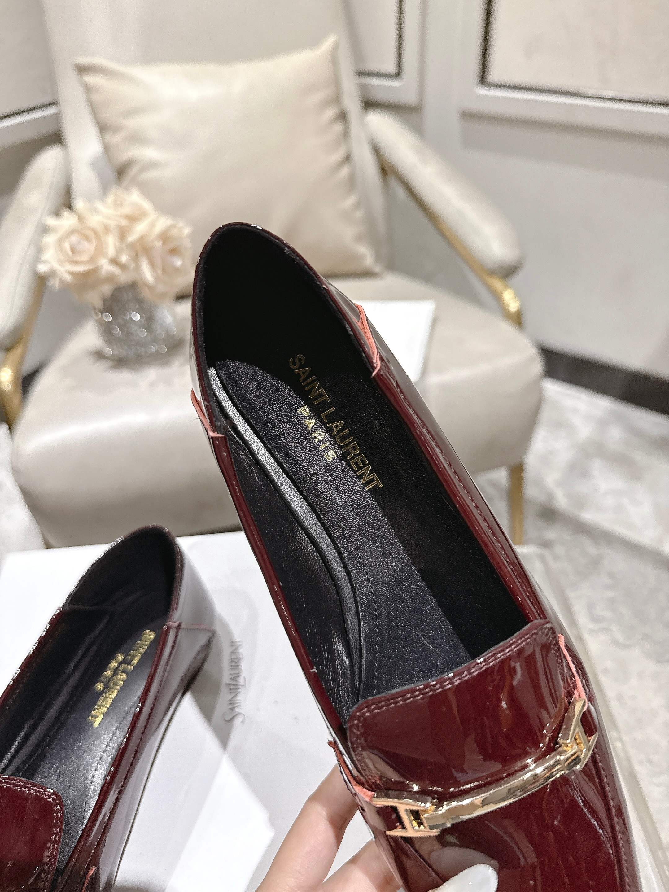 圣罗兰 Saint Laurent 经典高奢皮鞋鞋履高跟鞋 #0C252AD5 7