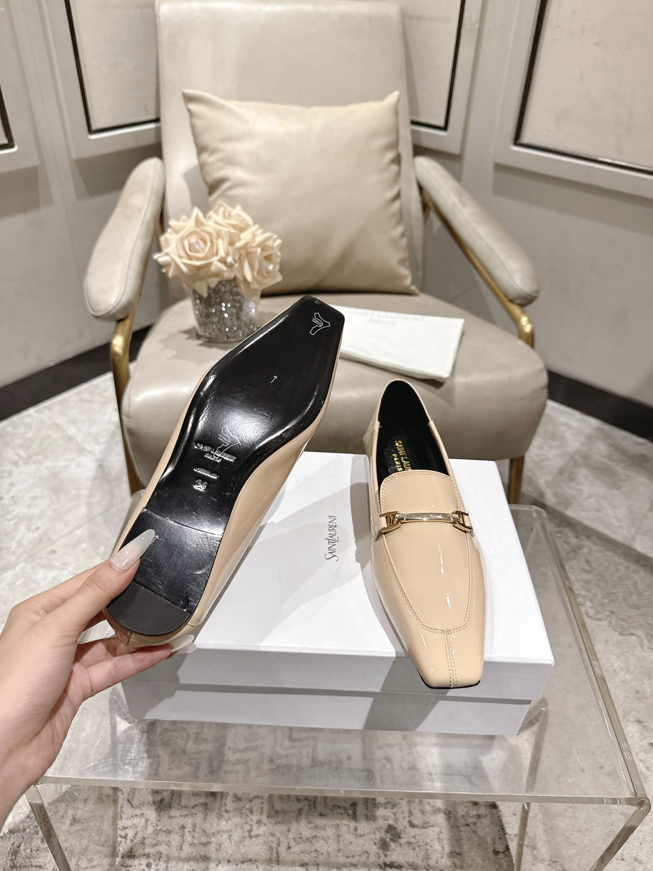圣罗兰 Saint Laurent 经典高奢皮鞋鞋履高跟鞋 #867F992C 9