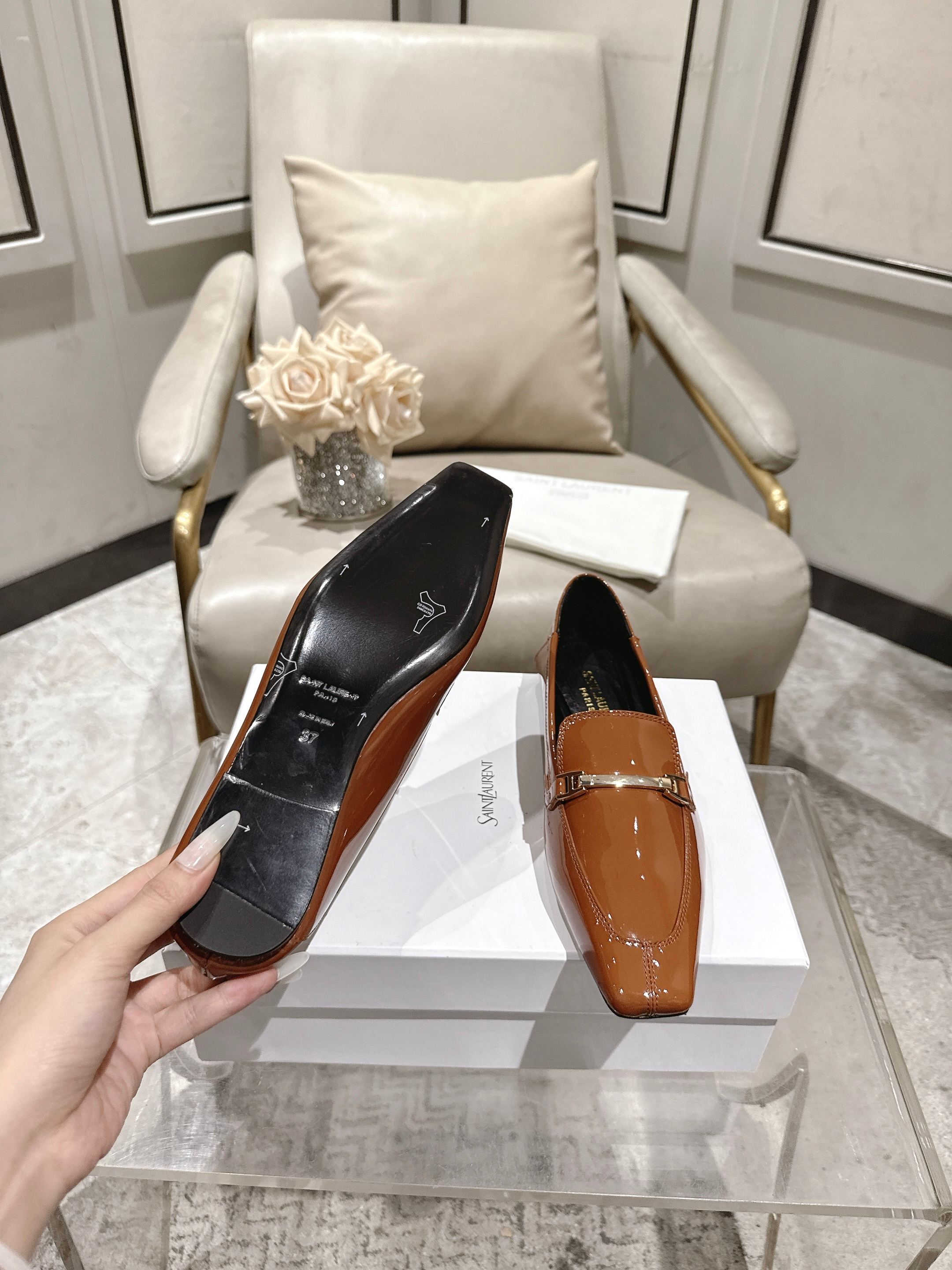 Saint Laurent Classic Luxury Leather Shoe Loafer Ref.4002850A 9