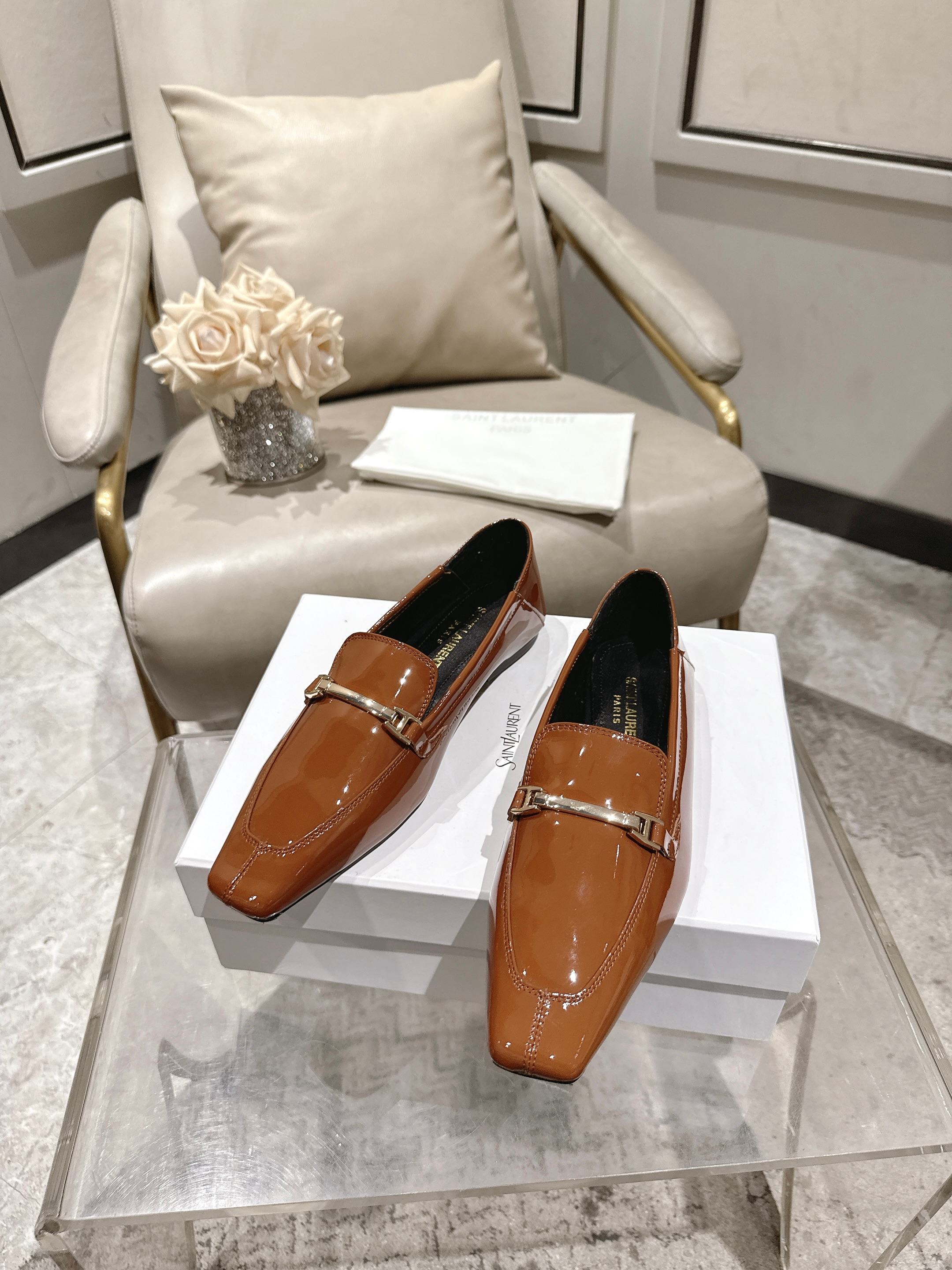 Saint Laurent Classic Luxury Leather Shoe Loafer Ref.4002850A 6