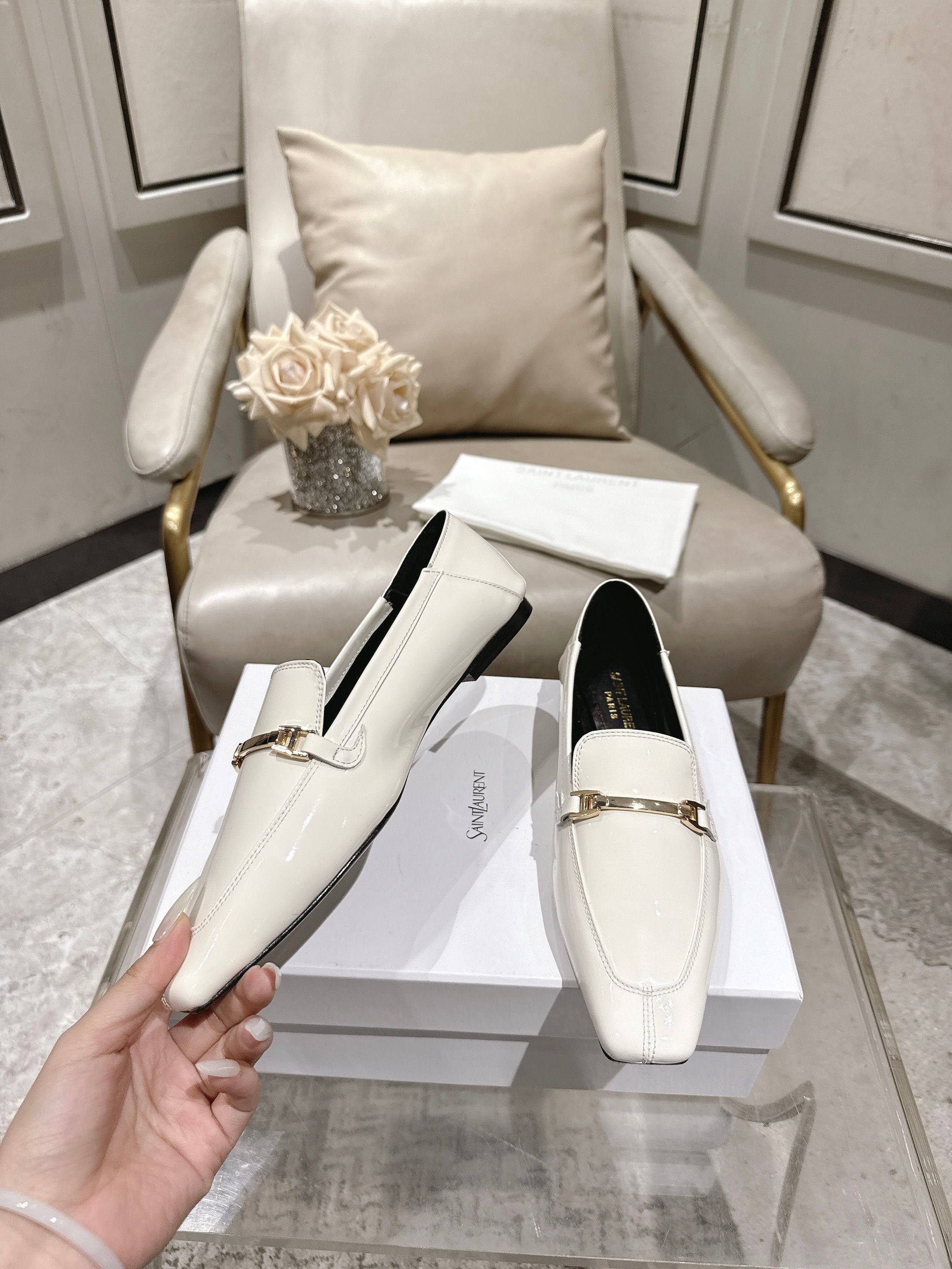 圣罗兰 Saint Laurent 经典高奢皮鞋男鞋女鞋鞋履高跟鞋 #0B61DB89 3