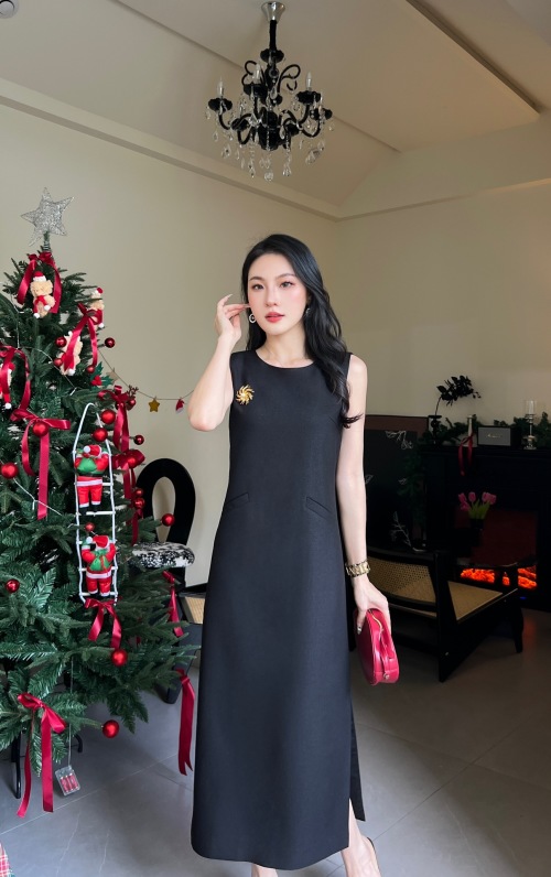 Elegant Sleeveless A-Line Dress - Chic, Slim Fit, and Perfect for Any Occasion 1 Elegant Sleeveless A-Line Dress - Chic, Slim Fit, and Perfect for Any Occasion