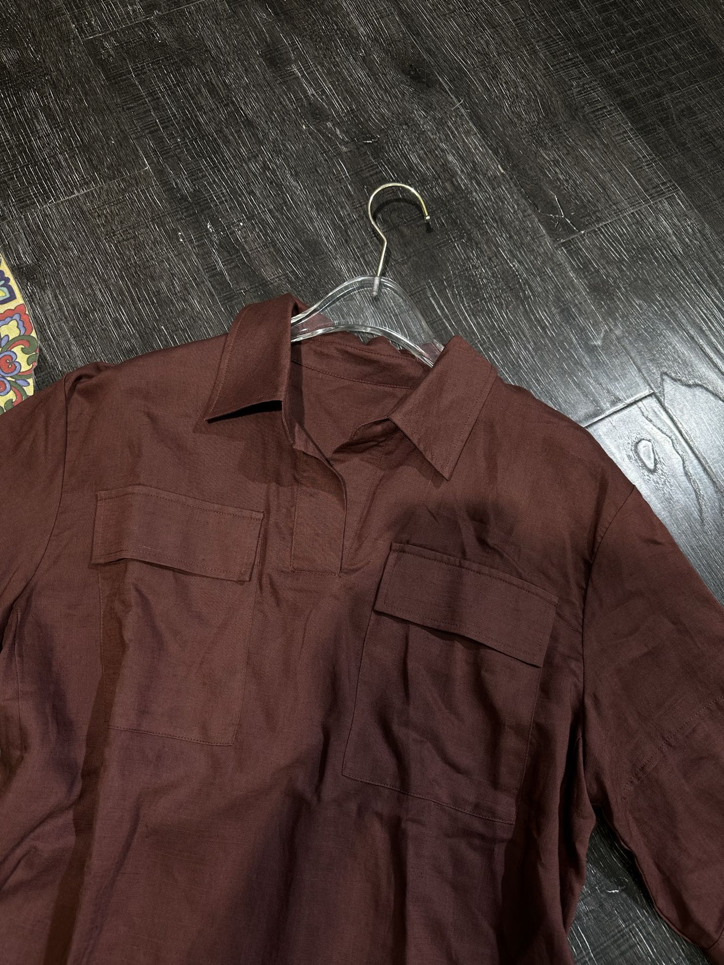 High Quality Women’s Clothes: Merad Heavy Linen Polo Shirts & Broad-Legged Pants - 图片 7