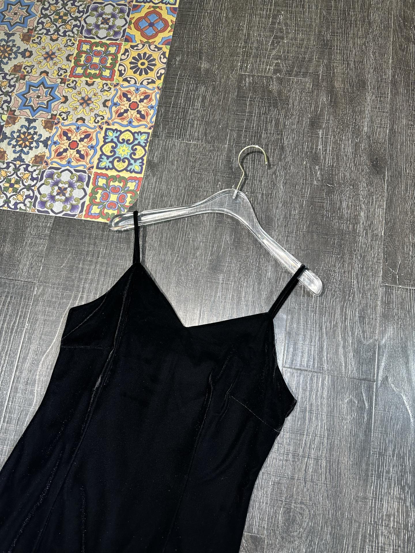 Elegant Velvet V-Neck Lace Trim Dress - Sophisticated and Chic 6 i1755147118547 8054 0 5