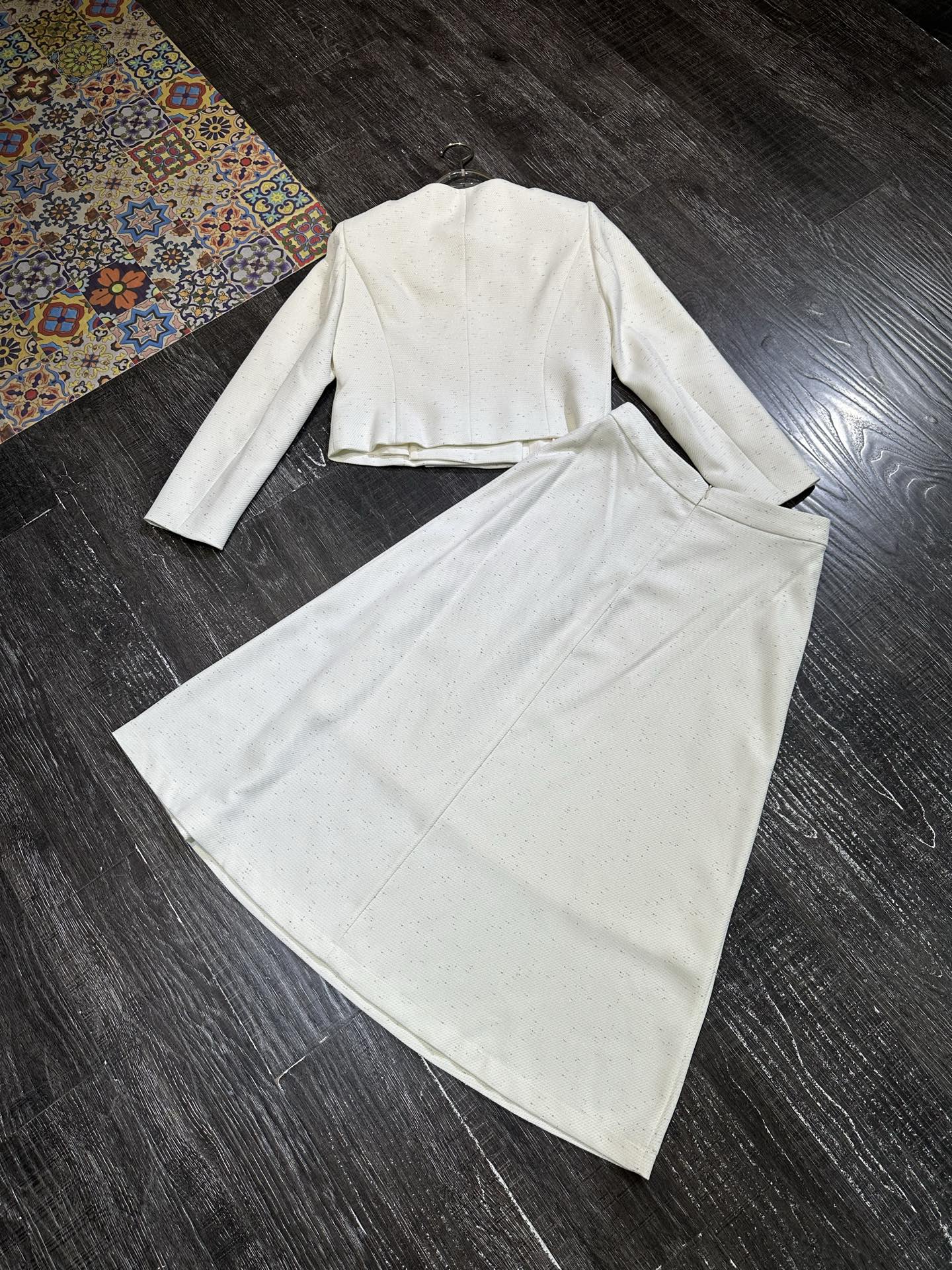 Elegant Women's Suit Set - Neck Tie, Double-Breasted Jacket & High Waist Skirt 8 i1757822421104 4973 0 7