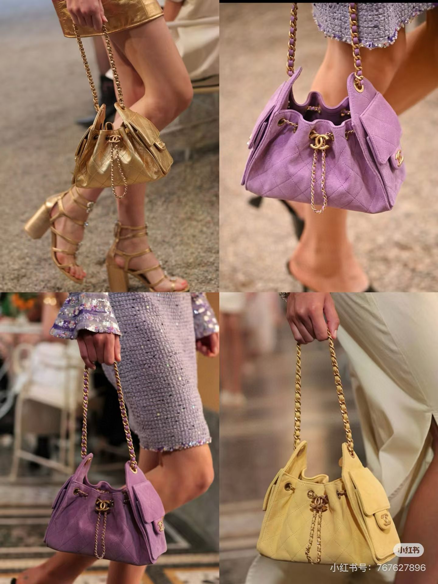 ¡Se envía gamuza 26C 25bagmini púrpura💜!