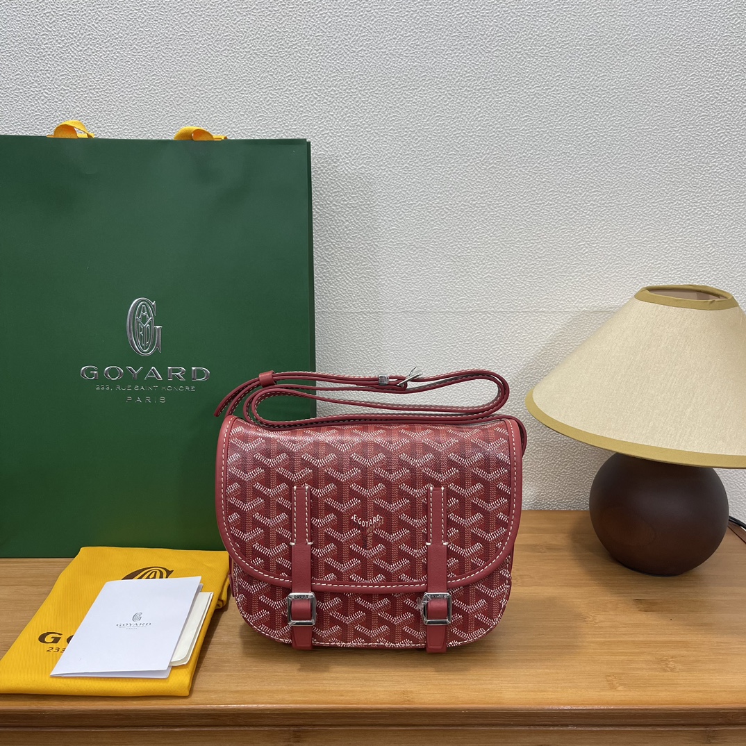 Goyard Double Buckle Messenger Bag Small Linen Cotton Hemp Fiber Waterproof