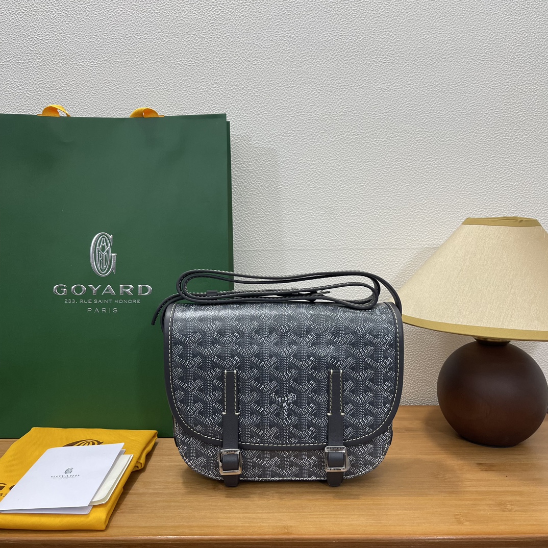 Goyard Double Buckle Messenger Bag Small Canvas