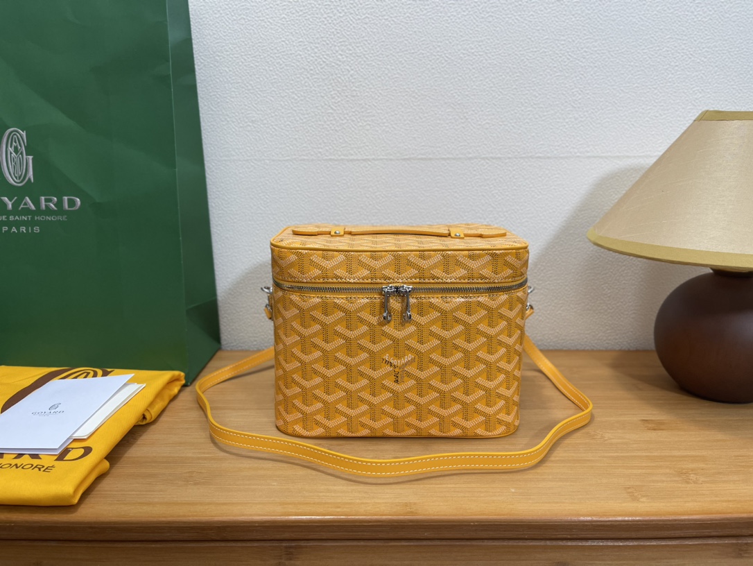 Goyard Tassen Cosmetica Tas Geel Unisex Fashion