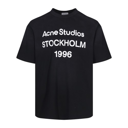 Acne Studios SS25 Logo Print Crewneck Short Sleeve T-Shirt Unisex 1 Acne Studios SS25 Logo Print Crewneck Short Sleeve T-Shirt Unisex
