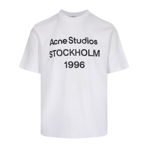 Acne Studios SS25 Logo Print Crewneck T-Shirt - Unisex Style