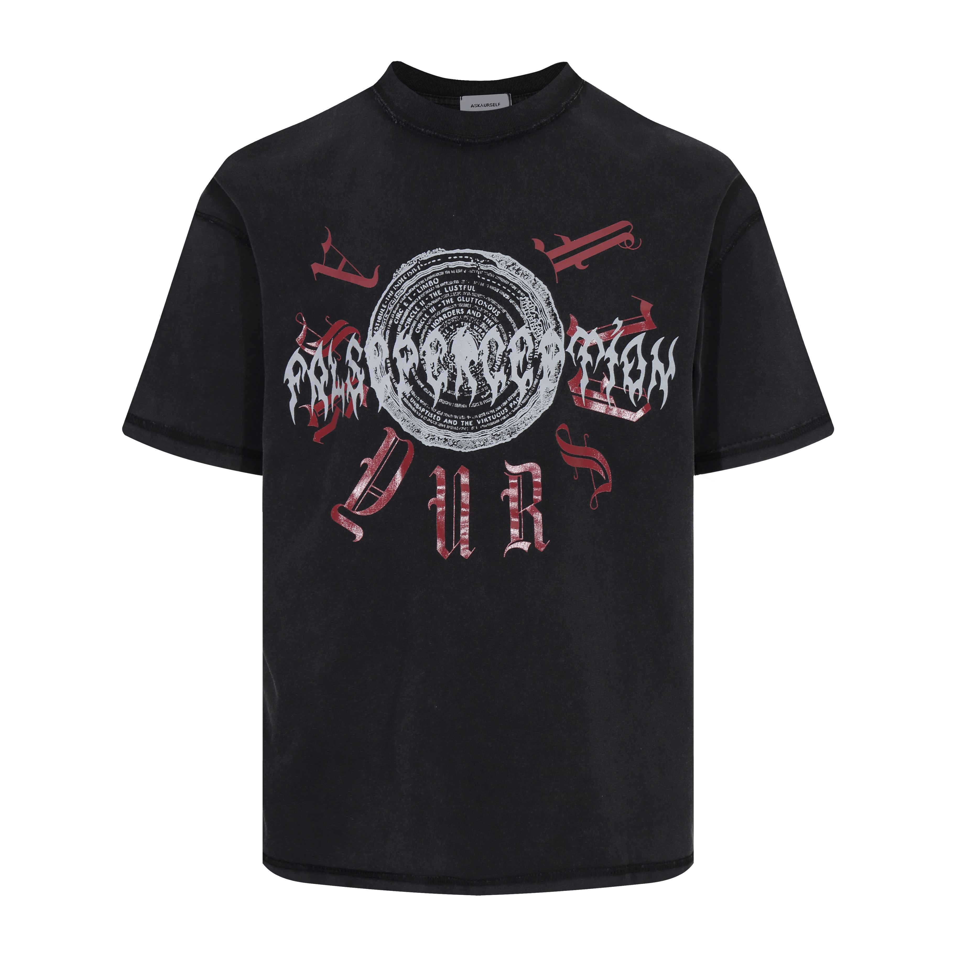 Askyurself x False Perception Washed Black Logo Graphic Print T-Shirt 2 a1737811978384 0264