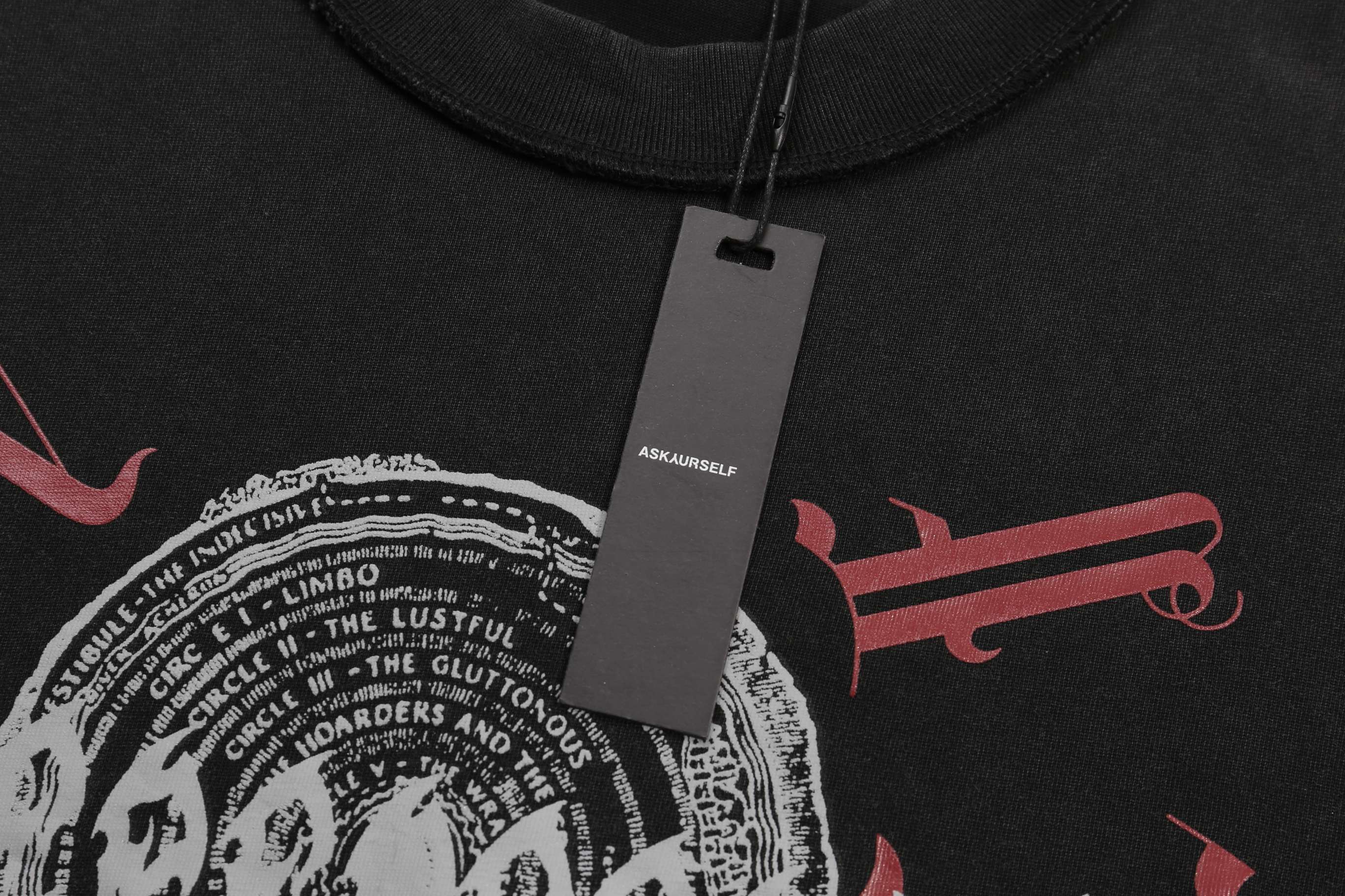 Askyurself x False Perception Washed Black Logo Graphic Print T-Shirt 5 a1737811978407 6100