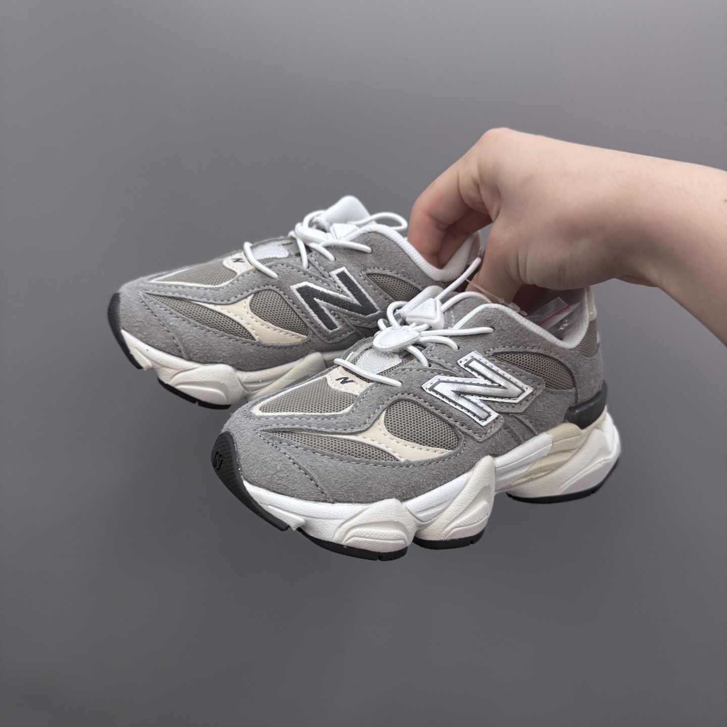 图片[3]-NB9060松紧扣儿童老爹运动鞋 尺码：24-36码 经典NB9060老爹款🆕 松紧扣设计，附赠一对鞋带，穿脱方便✌🏻 老爹款式设计，百搭又时髦✨-选品中心