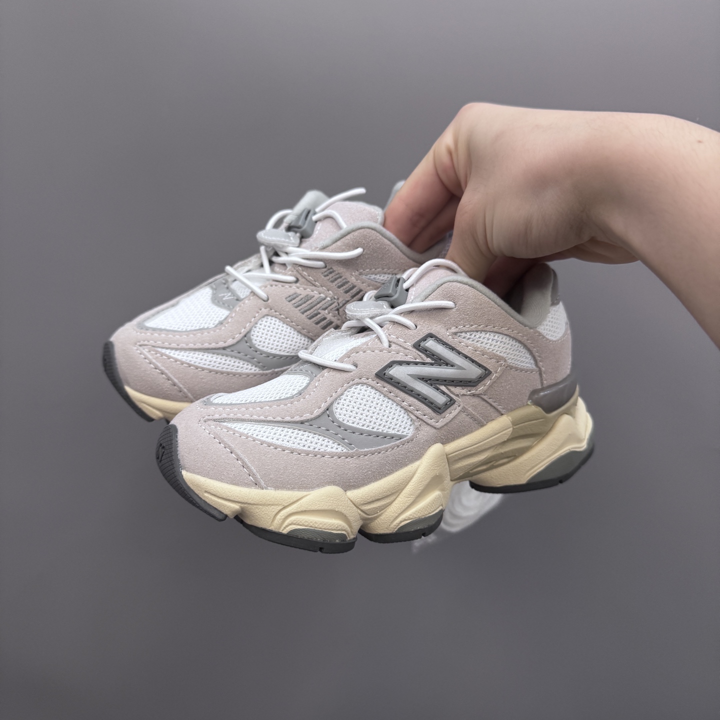 图片[3]-NB9060松紧扣儿童老爹运动鞋 尺码：24-36码 经典NB9060老爹款🆕 松紧扣设计，附赠一对鞋带，穿脱方便✌🏻 老爹款式设计，百搭又时髦✨-选品中心