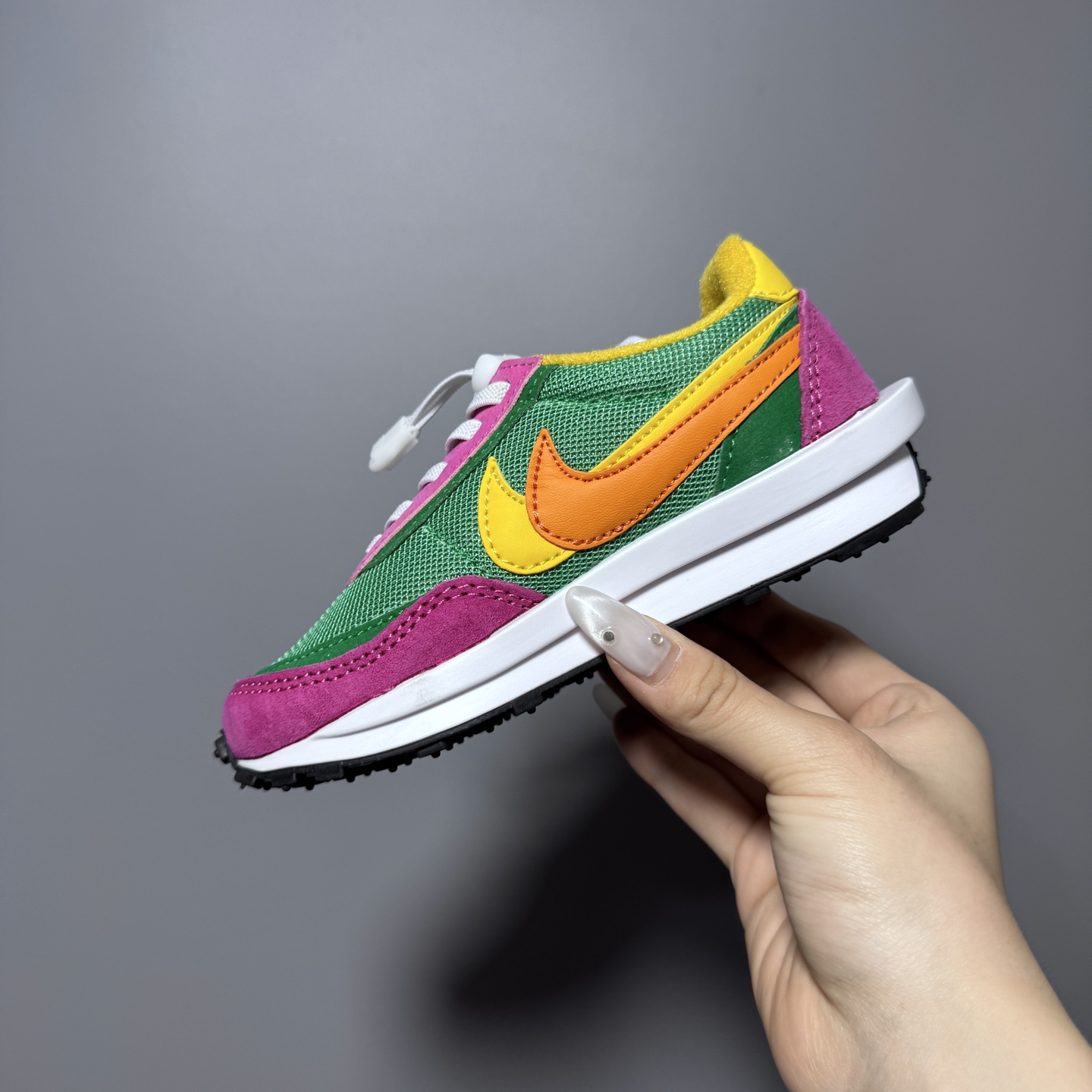 图片[6]-NK新款华夫松紧扣儿童休闲运动鞋 尺码：22-35码 经典华夫款式🆕 百搭又时髦✨ 松紧扣设计，穿脱方便✌🏻 橡胶耐磨防滑大底✔️ 优质面料拼接，质感满满💯-选品中心