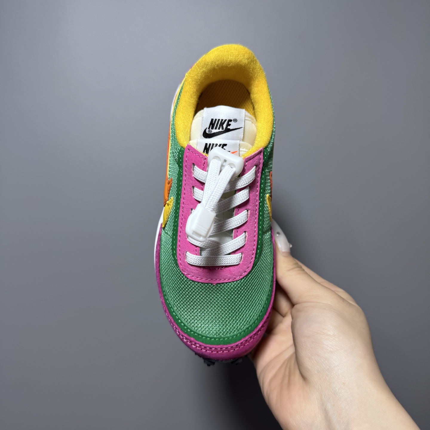 图片[7]-NK新款华夫松紧扣儿童休闲运动鞋 尺码：22-35码 经典华夫款式🆕 百搭又时髦✨ 松紧扣设计，穿脱方便✌🏻 橡胶耐磨防滑大底✔️ 优质面料拼接，质感满满💯-选品中心