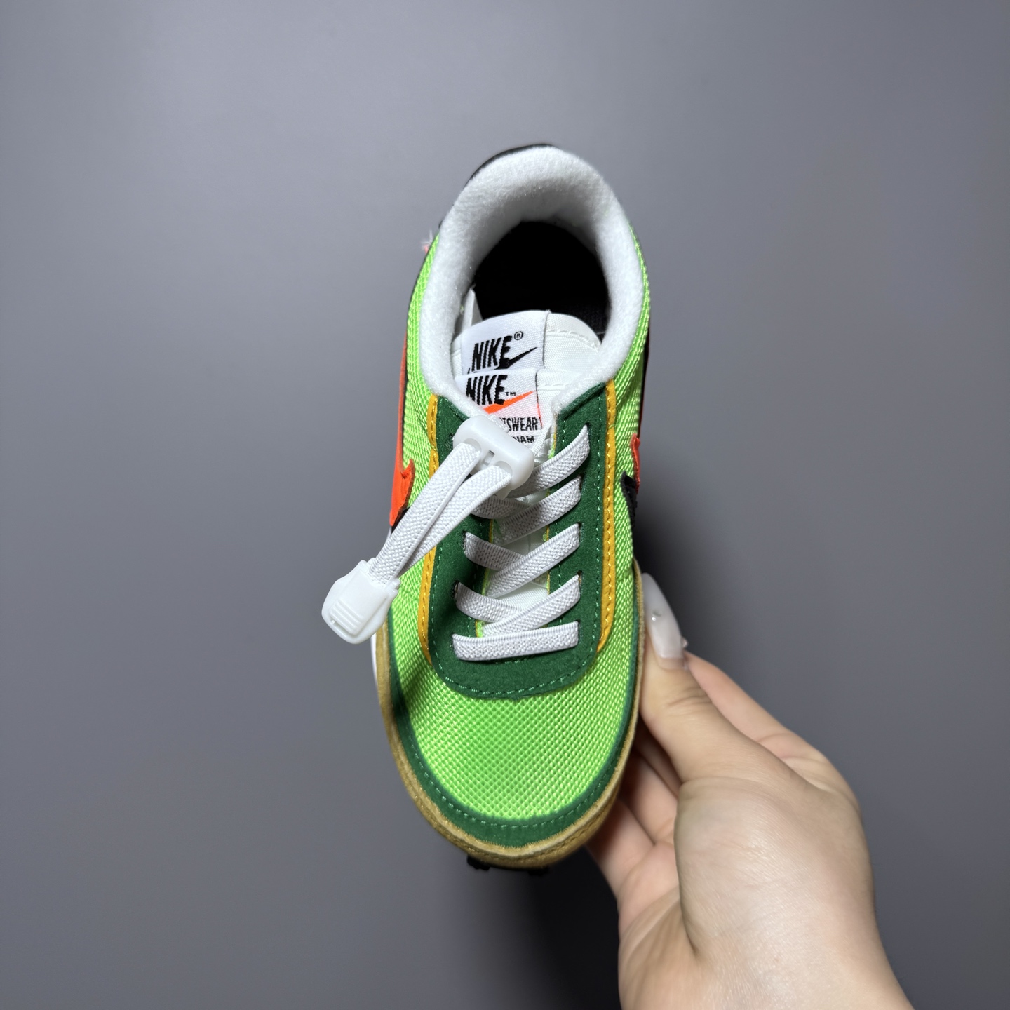 图片[7]-NK新款华夫松紧扣儿童休闲运动鞋 尺码：22-35码 经典华夫款式🆕 百搭又时髦✨ 松紧扣设计，穿脱方便✌🏻 橡胶耐磨防滑大底✔️ 优质面料拼接，质感满满💯-选品中心