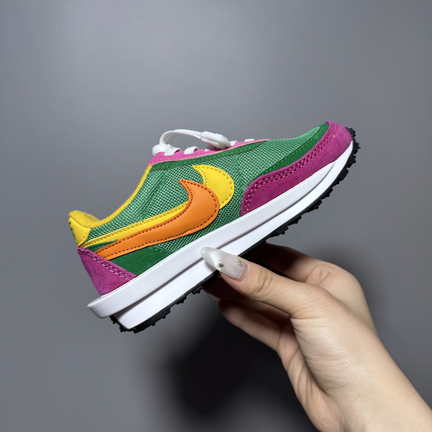 图片[5]-NK新款华夫松紧扣儿童休闲运动鞋 尺码：22-35码 经典华夫款式🆕 百搭又时髦✨ 松紧扣设计，穿脱方便✌🏻 橡胶耐磨防滑大底✔️ 优质面料拼接，质感满满💯-选品中心