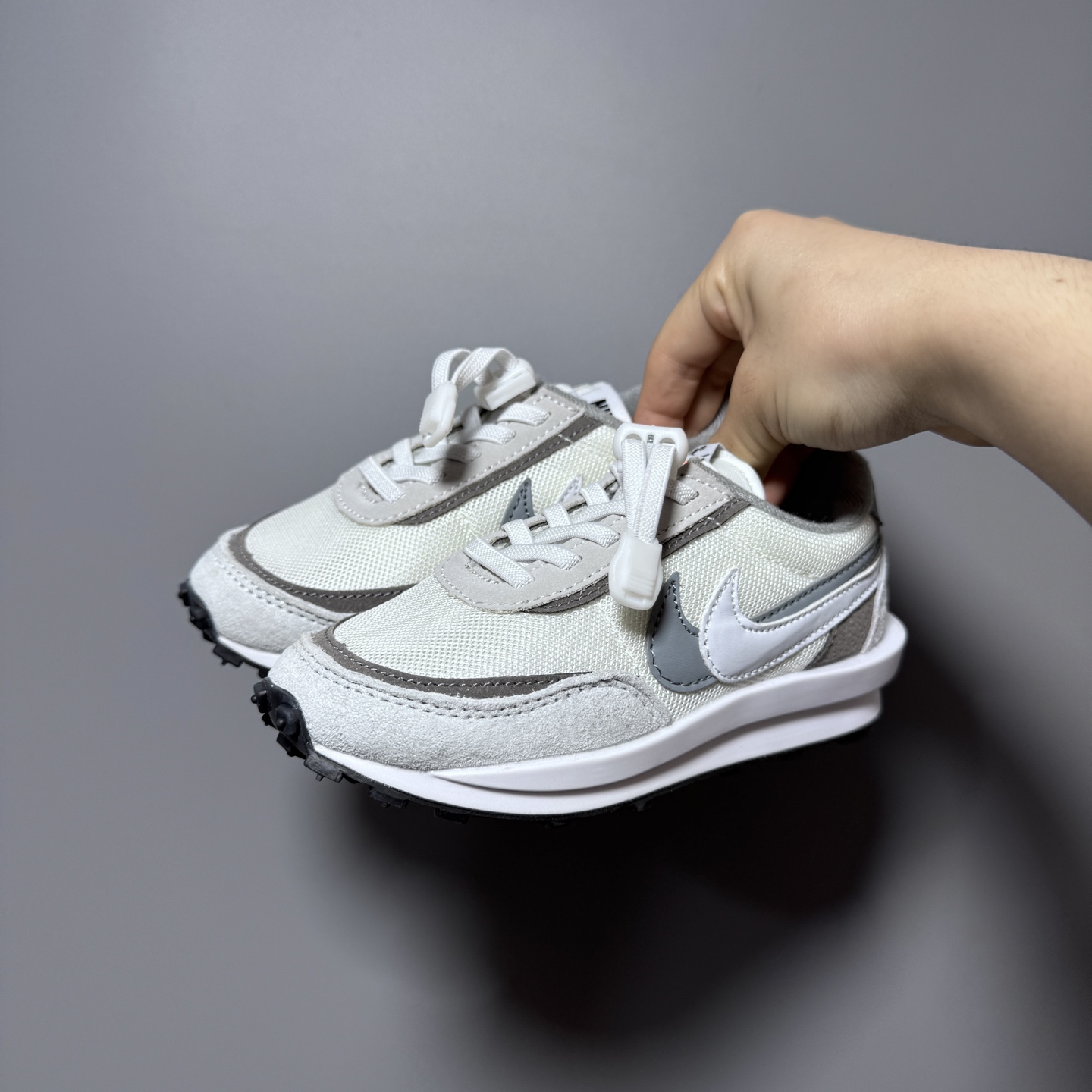 图片[3]-NK新款华夫松紧扣儿童休闲运动鞋 尺码：22-35码 经典华夫款式🆕 百搭又时髦✨ 松紧扣设计，穿脱方便✌🏻 橡胶耐磨防滑大底✔️ 优质面料拼接，质感满满💯-选品中心