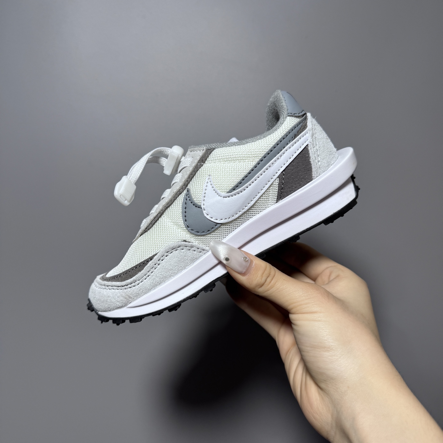 图片[6]-NK新款华夫松紧扣儿童休闲运动鞋 尺码：22-35码 经典华夫款式🆕 百搭又时髦✨ 松紧扣设计，穿脱方便✌🏻 橡胶耐磨防滑大底✔️ 优质面料拼接，质感满满💯-选品中心